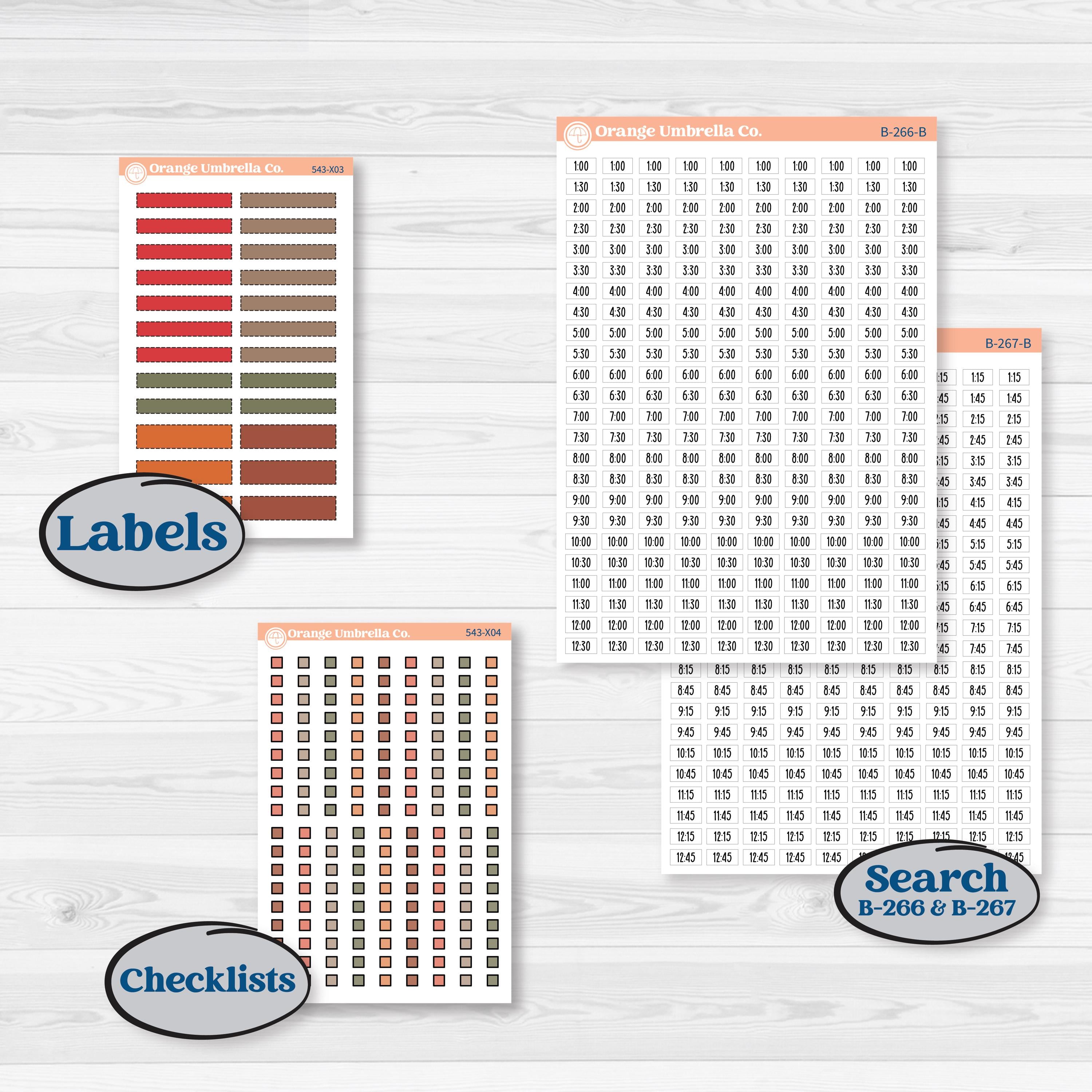 Apple Harvest Planner Kit | Laurel Denise Jo Large Planner Kit Stickers | Apple Crisp | KIT-543-X