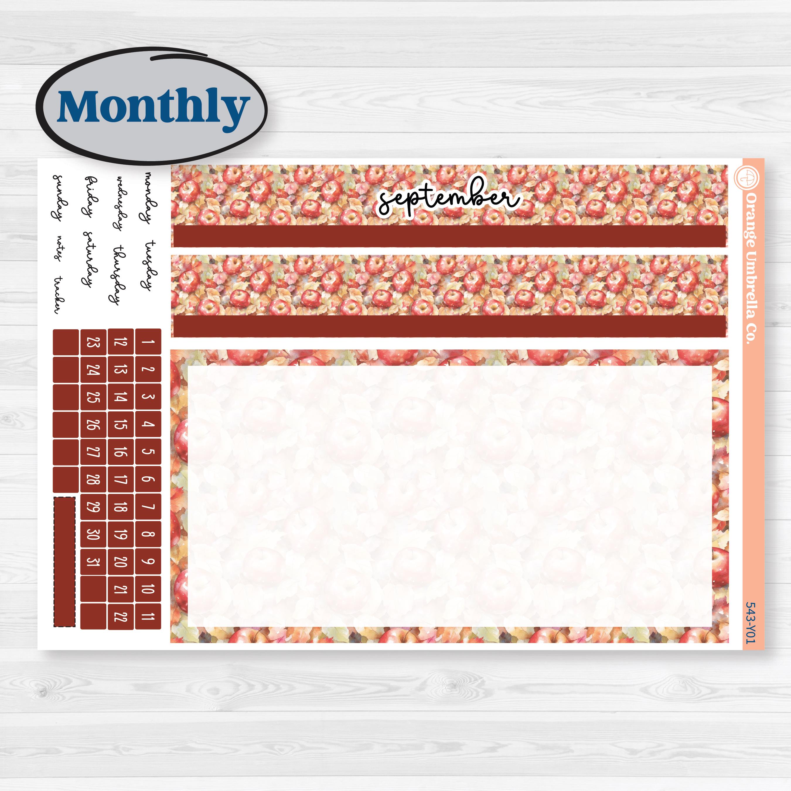Apple Harvest Planner Kit | Laurel Denise Scout Small Planner Kit Stickers | Apple Crisp | KIT-543-Y