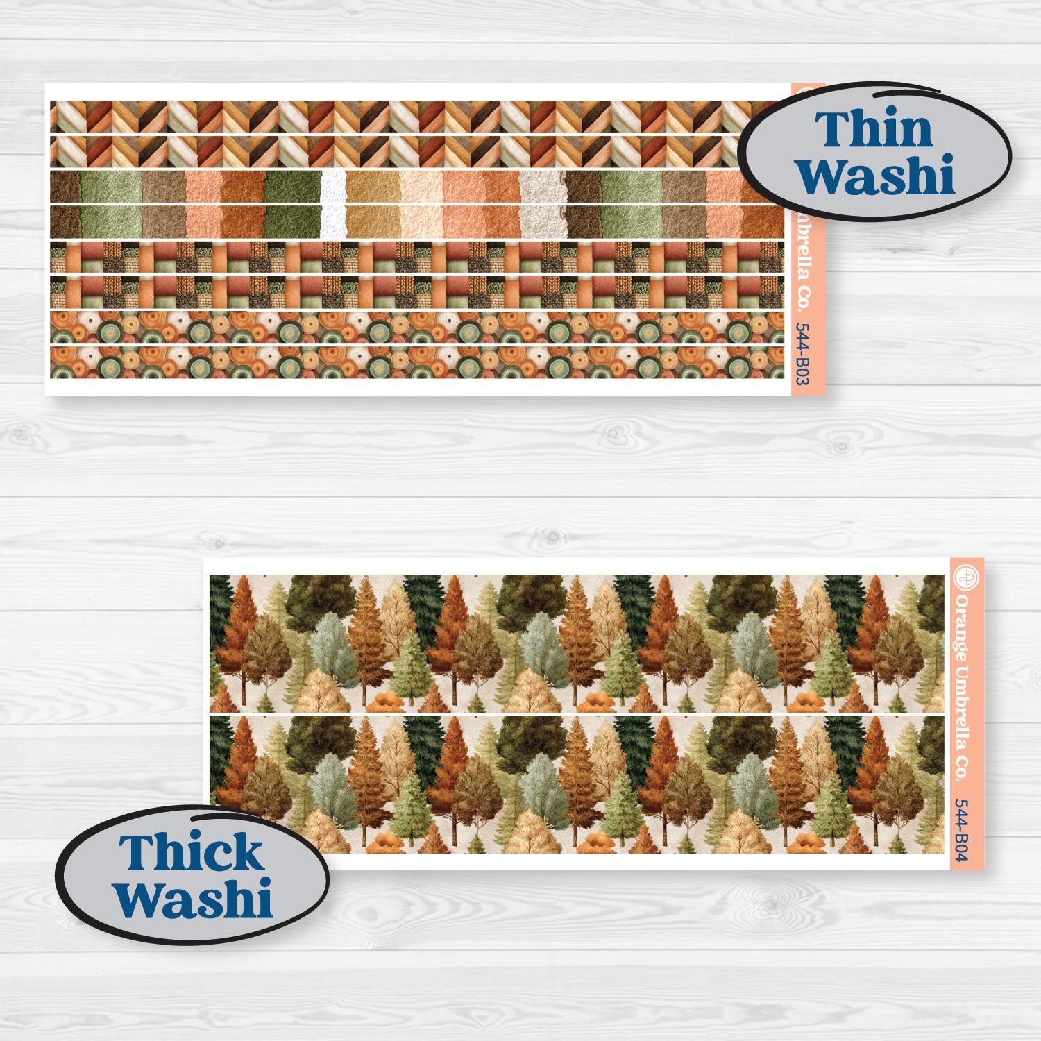 Autumn Woodland Planner Kit | Weekly Add-On Planner Kit Stickers | Autumn Stroll | KIT-544-B