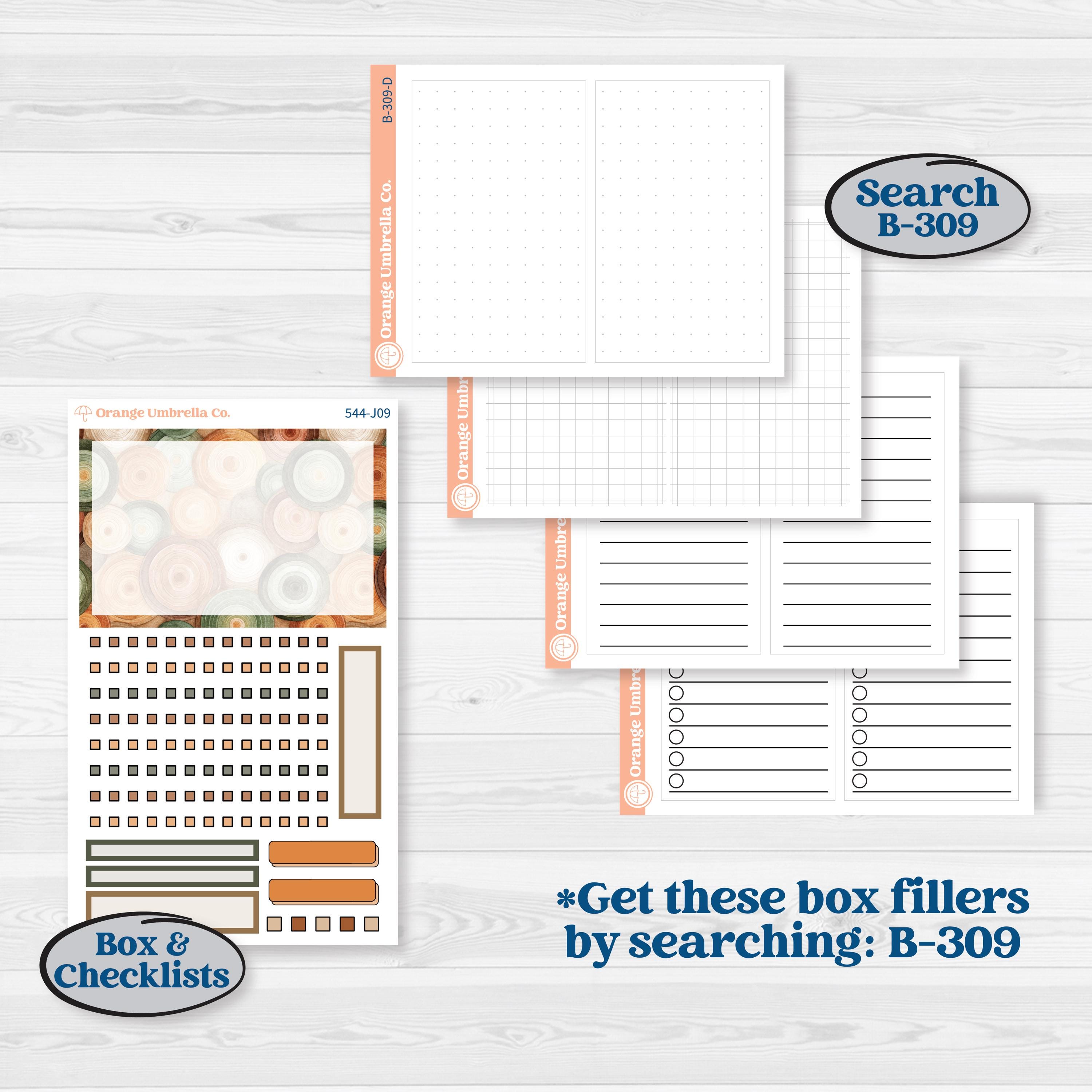 Autumn Woodland Planner Kit | A5 Daily Duo Planner Kit Stickers | Autumn Stroll | KIT-544-J