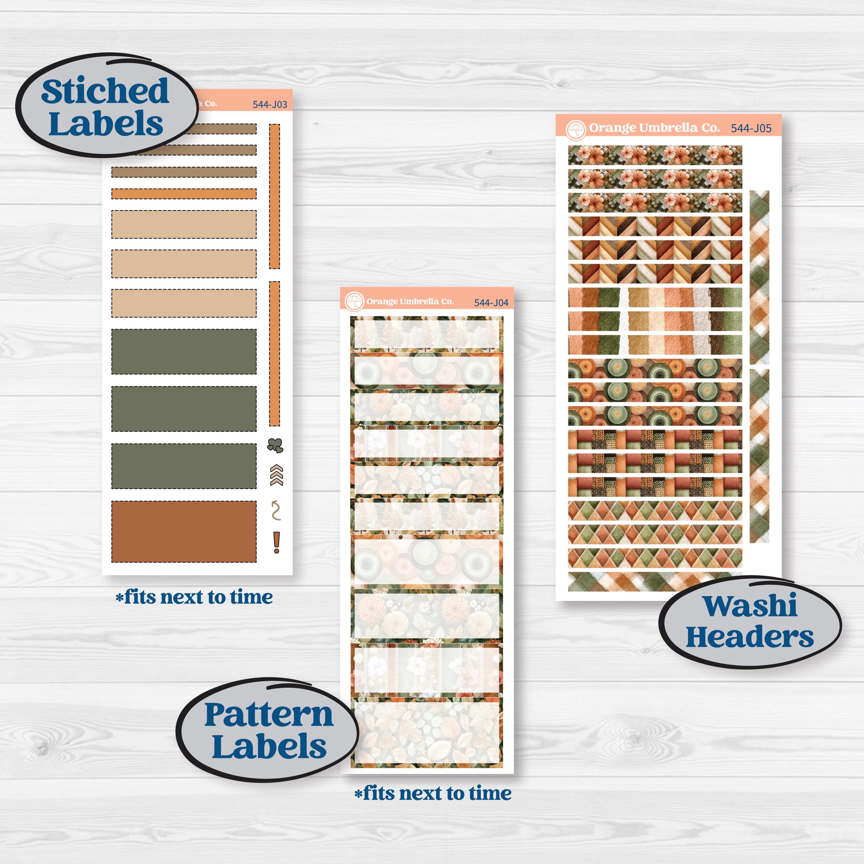 Autumn Woodland Planner Kit | A5 Daily Duo Planner Kit Stickers | Autumn Stroll | KIT-544-J
