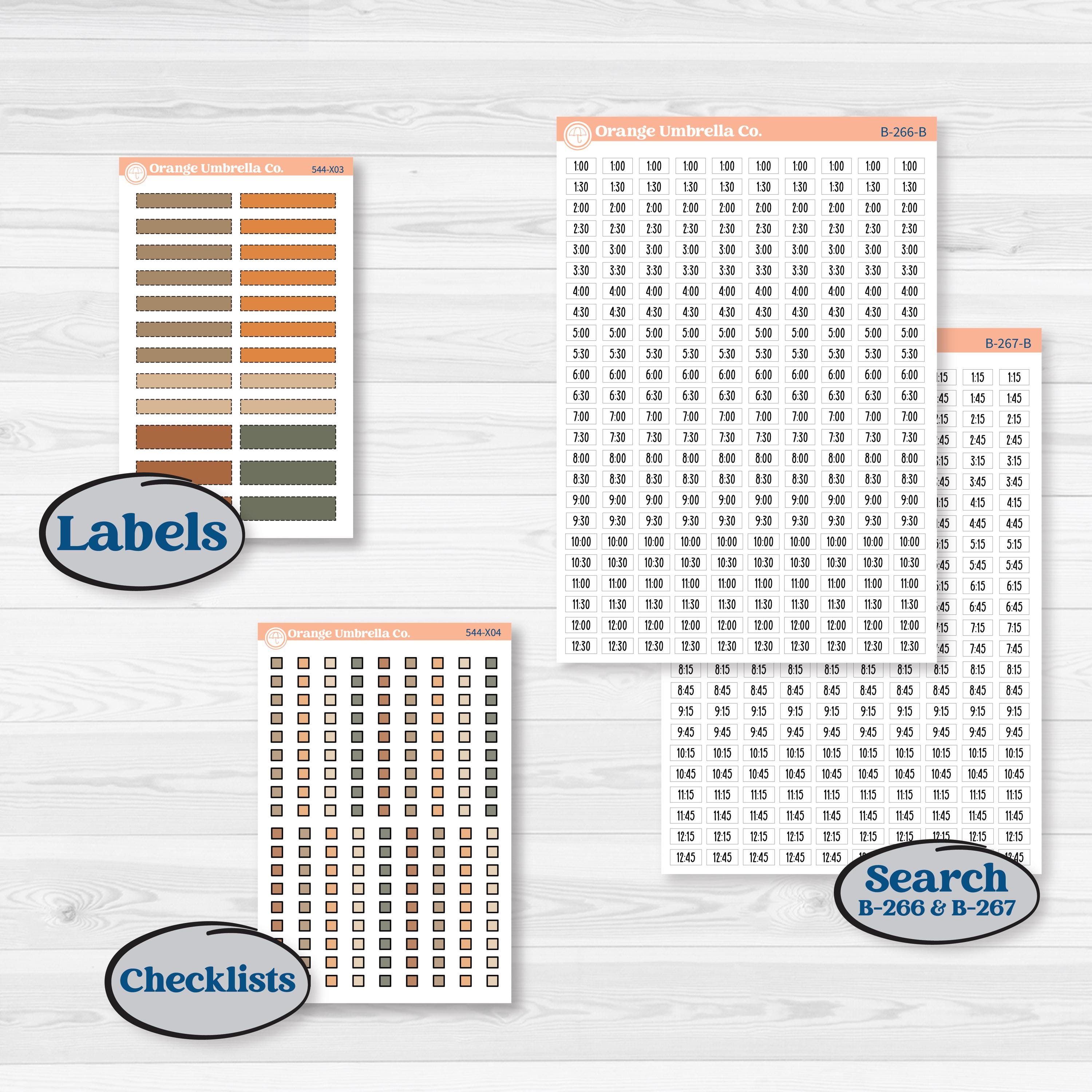 Autumn Woodland Planner Kit | Laurel Denise Jo Large Planner Kit Stickers | Autumn Stroll | KIT-544-X