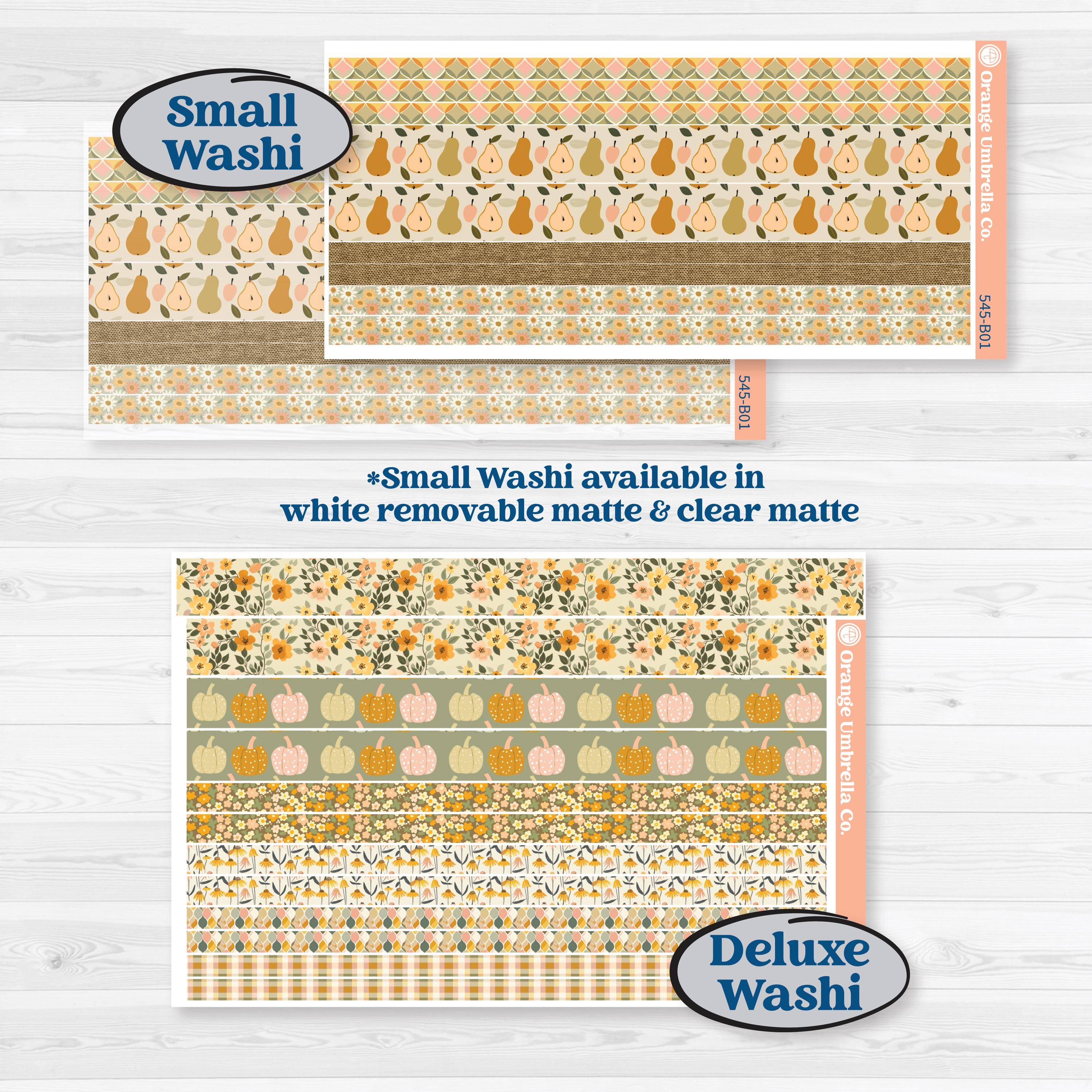 Pumpkin Patch Stickers | Weekly Add-On Planner Kit Stickers | Oh My Gourd | KIT-545-B