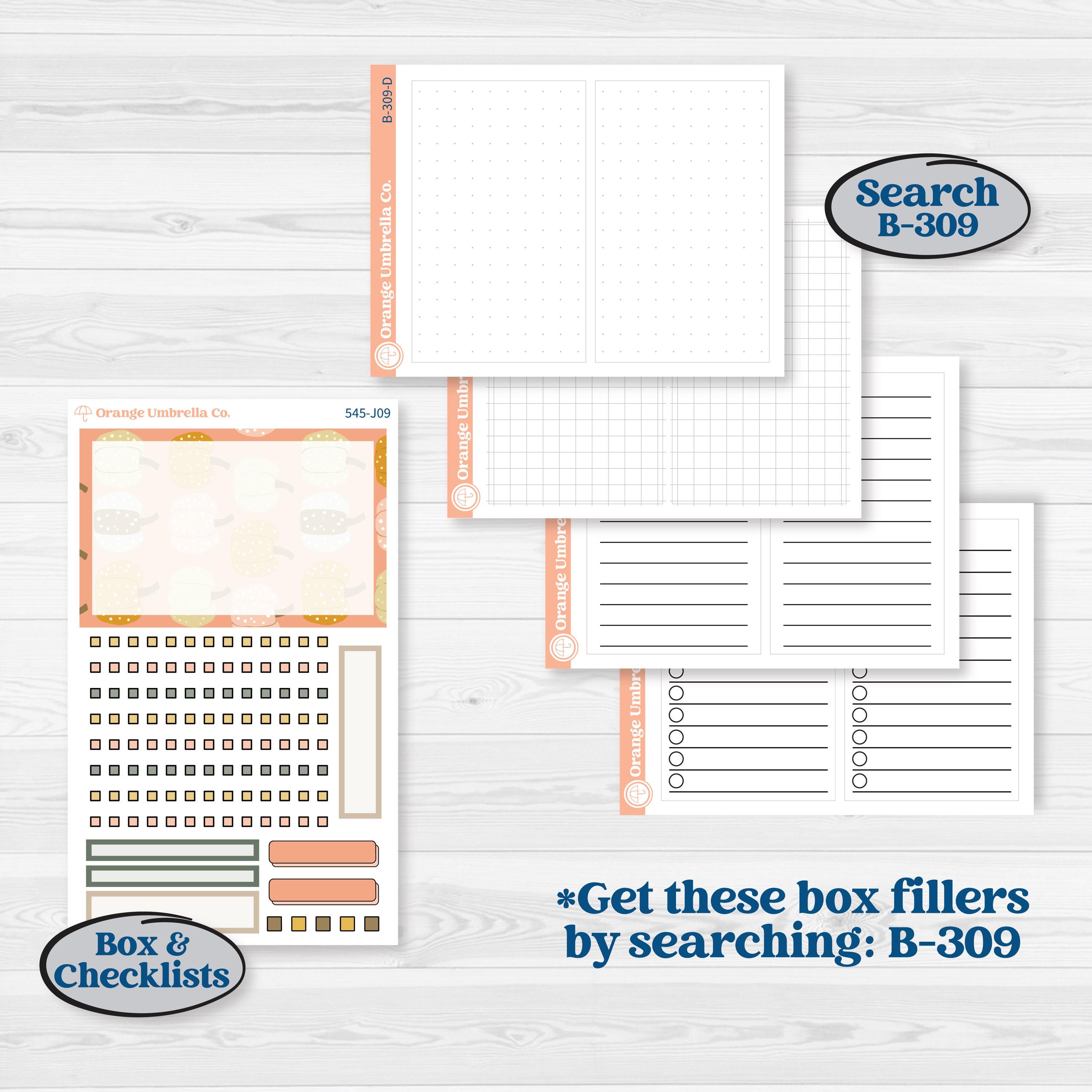 Pumpkin Patch Stickers | A5 Daily Duo Planner Kit Stickers | Oh My Gourd | KIT-545-J