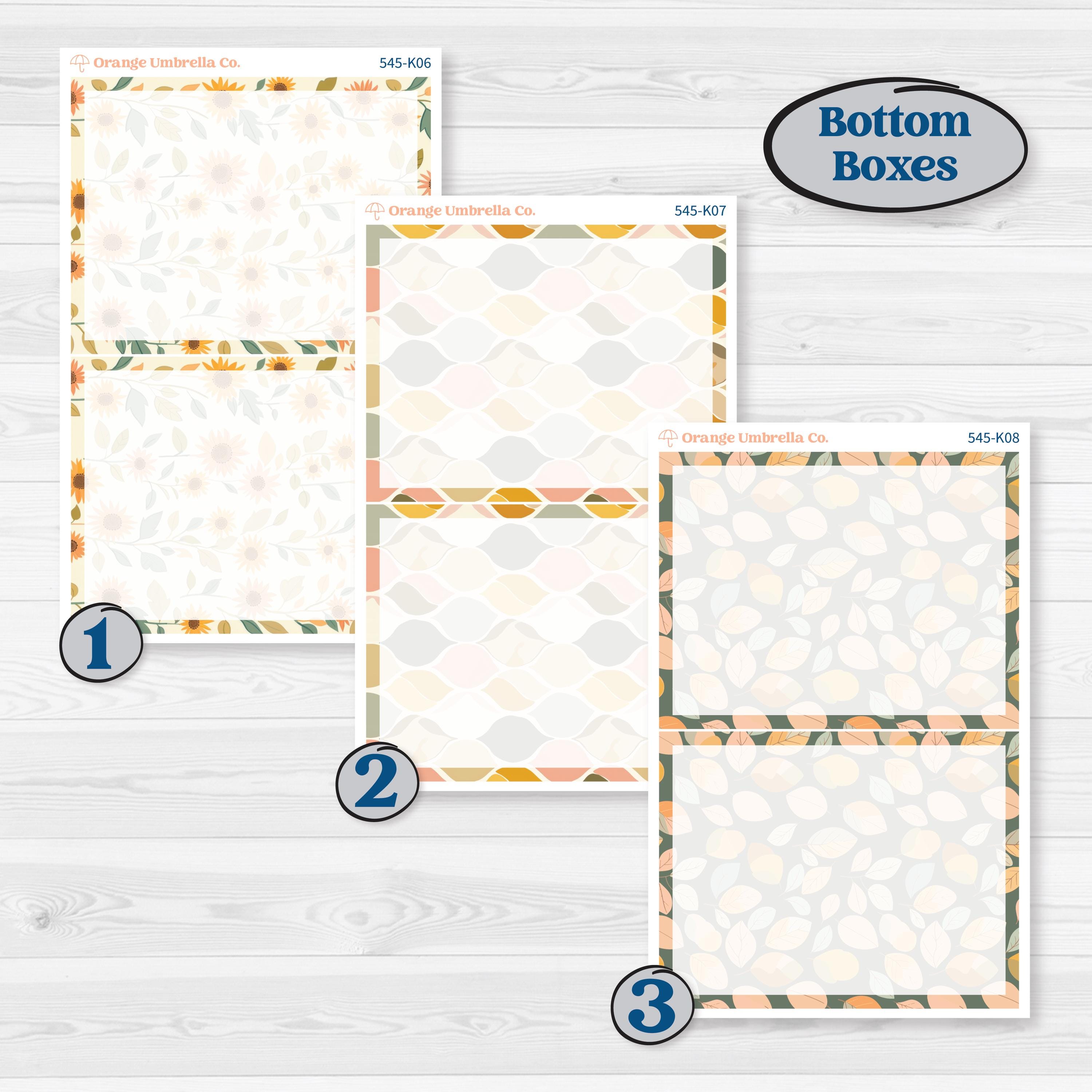 Pumpkin Patch Stickers | 7x9 Erin Condren Daily Duo Planner Kit Stickers | Oh My Gourd | KIT-545-K