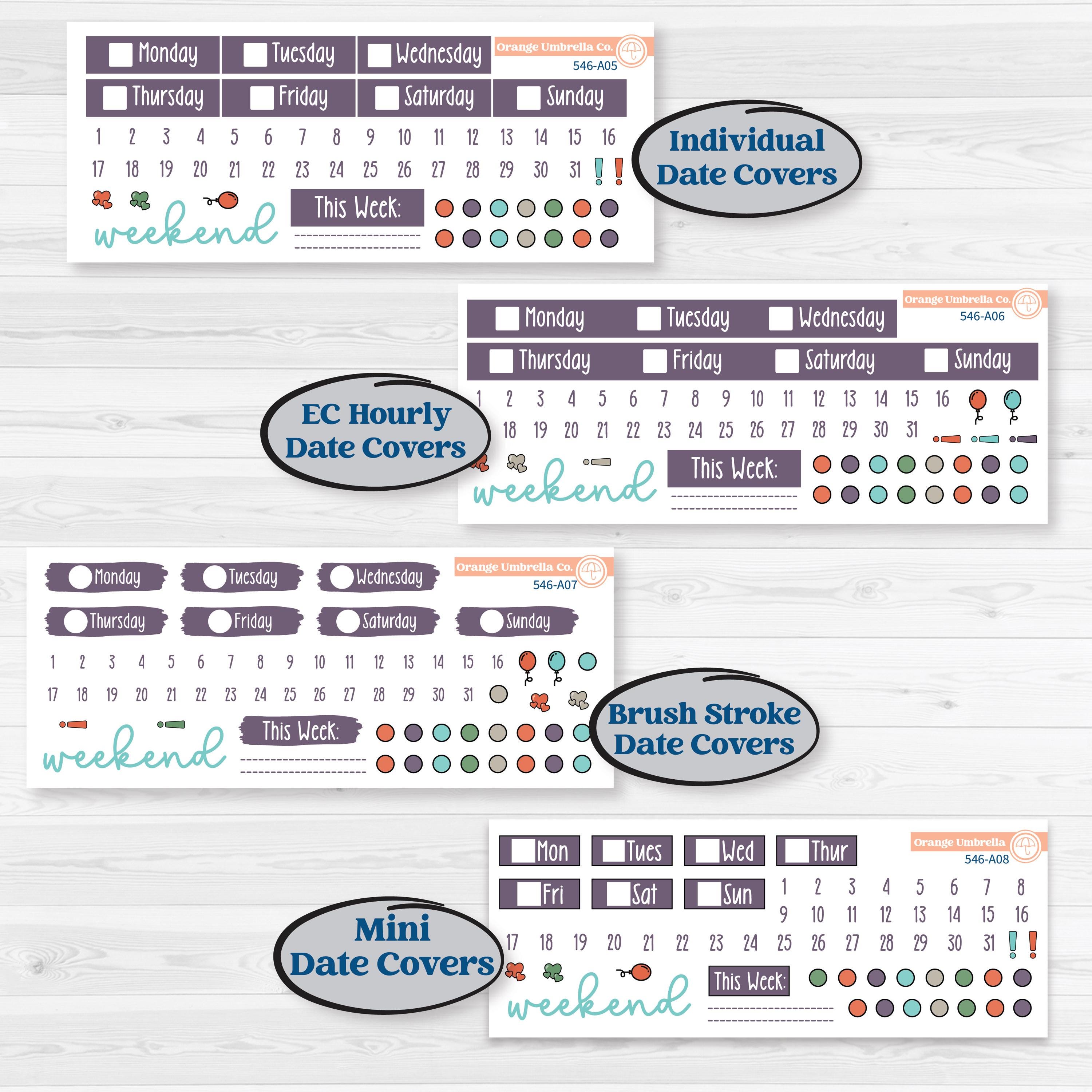 Woodland Animals Kit | Weekly Sticker Kit for Vertical Planners like Erin Condren | Forest Fluffs | KIT-546-A