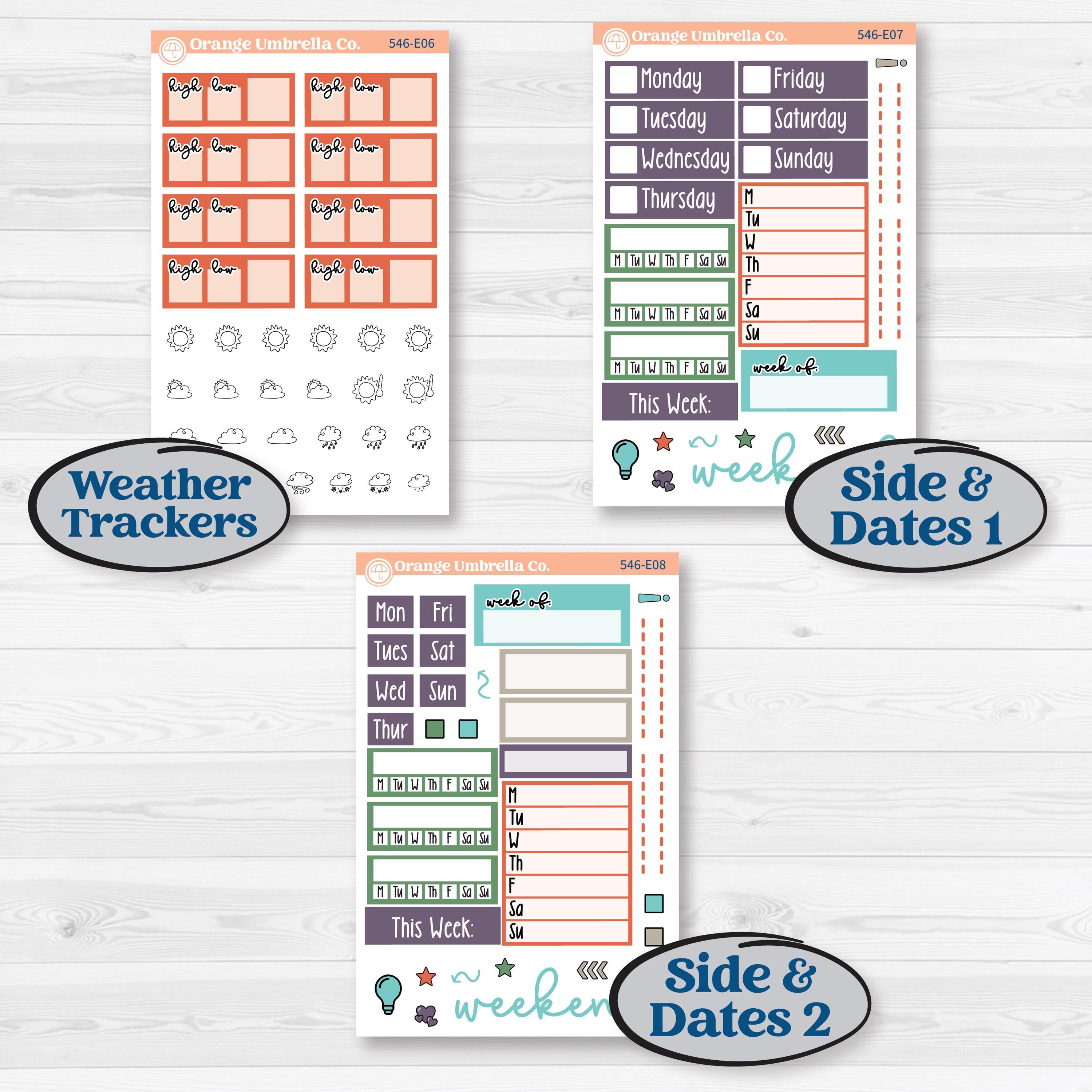 Woodland Animals Kit | Hobonichi Cousin Weekly & Daily Planner Kit Stickers | Forest Fluffs | KIT-546-E