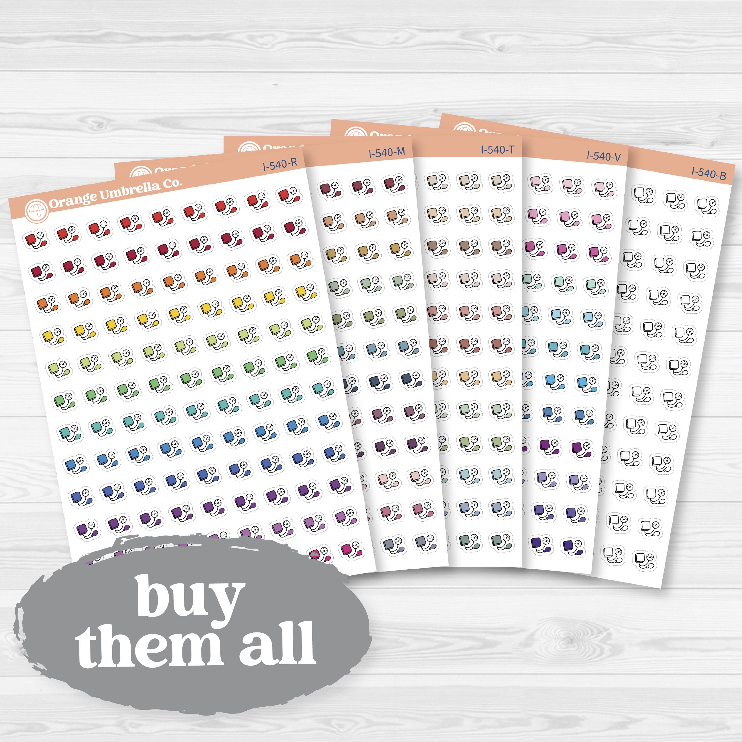 Blood Pressure Icons | Health Planner Stickers | I-540