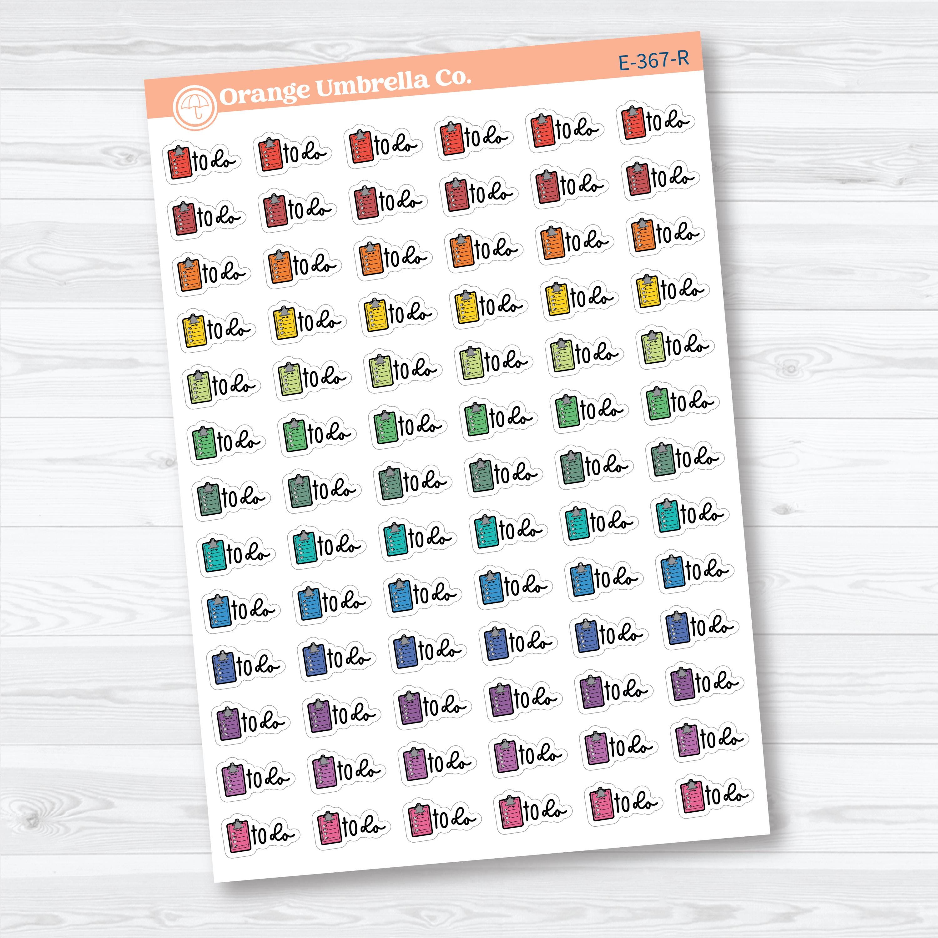 To Do Event Labels | Task Planner Stickers | E-367