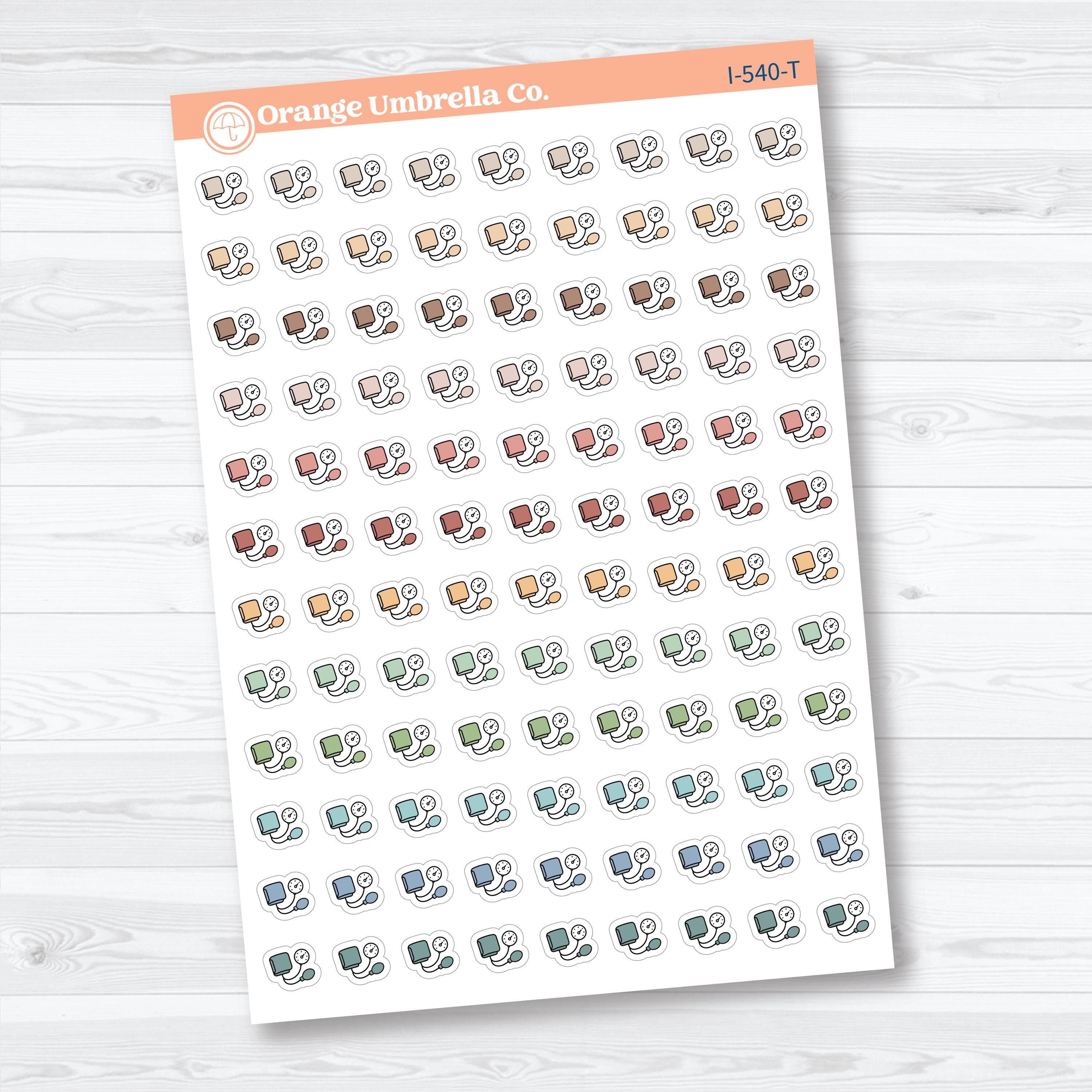 Blood Pressure Icons | Health Planner Stickers | I-540