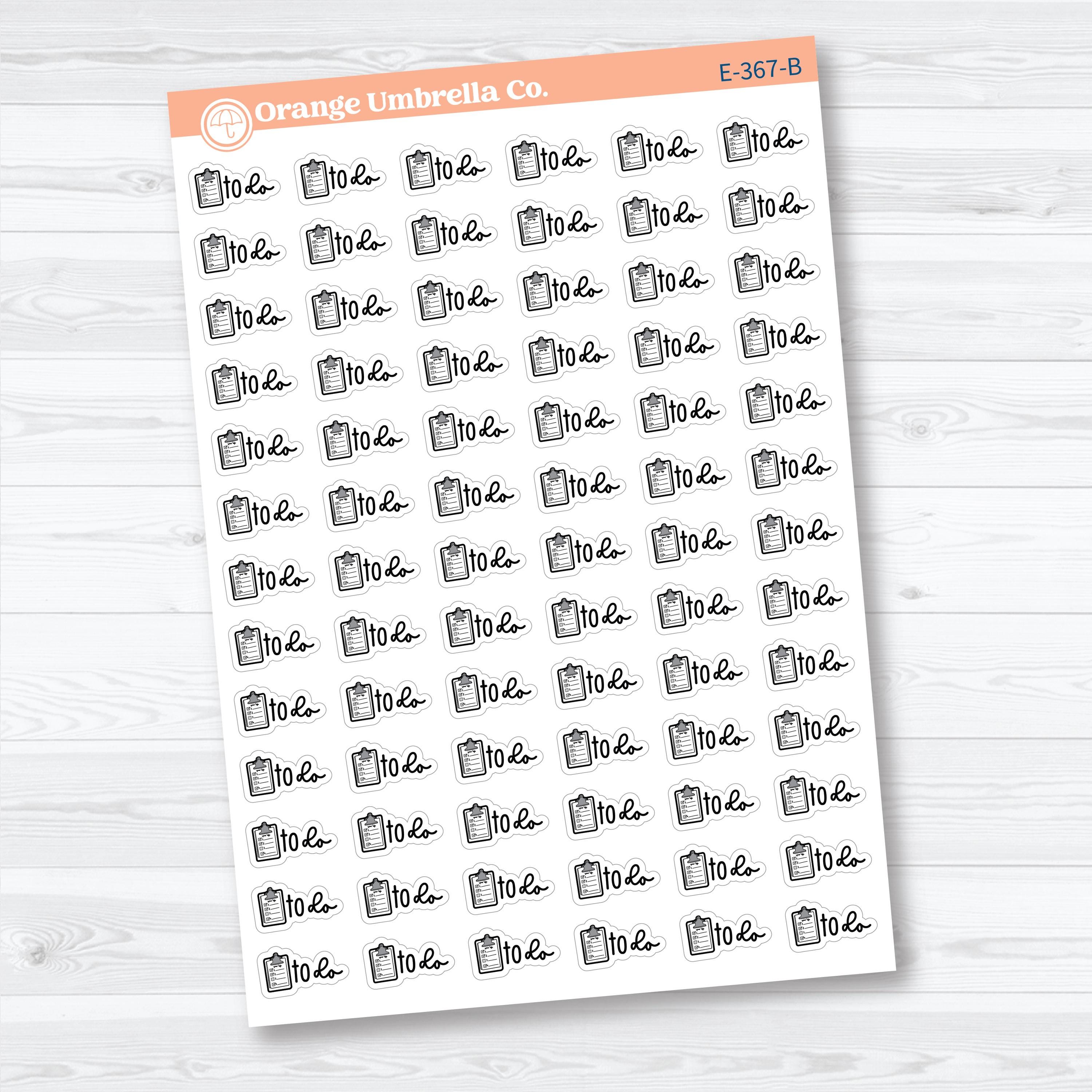 To Do Event Labels | Task Planner Stickers | E-367