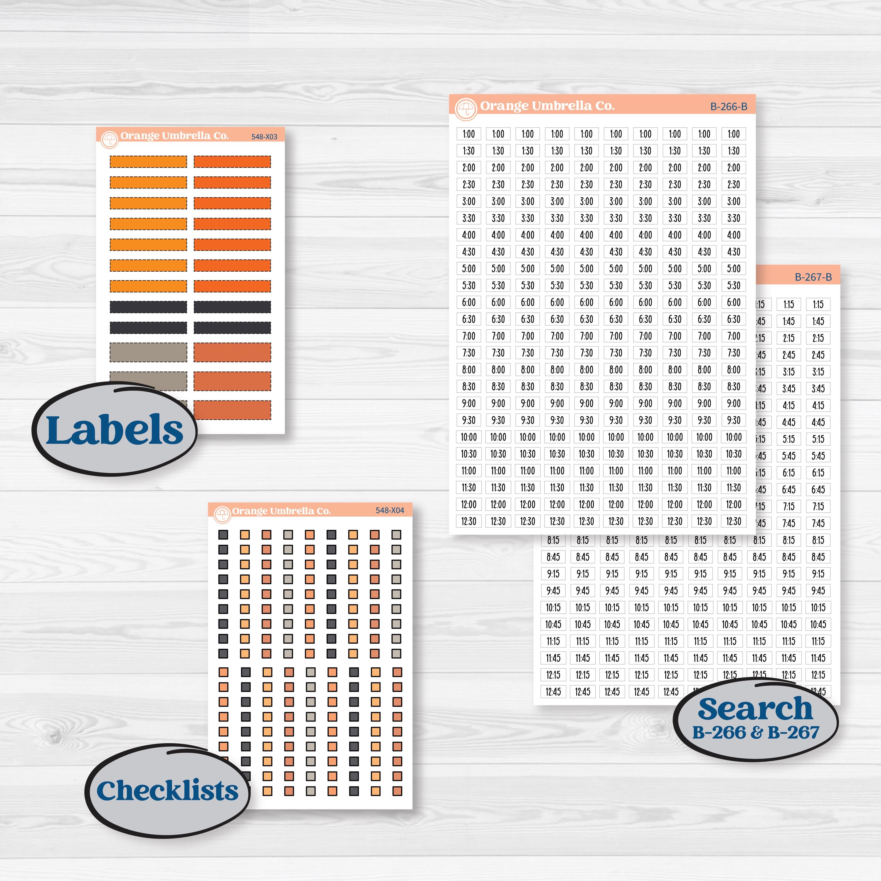 Halloween Planner Kit | Laurel Denise Jo Large Planner Kit Stickers | Carnival of Curiosities | KIT-548-X