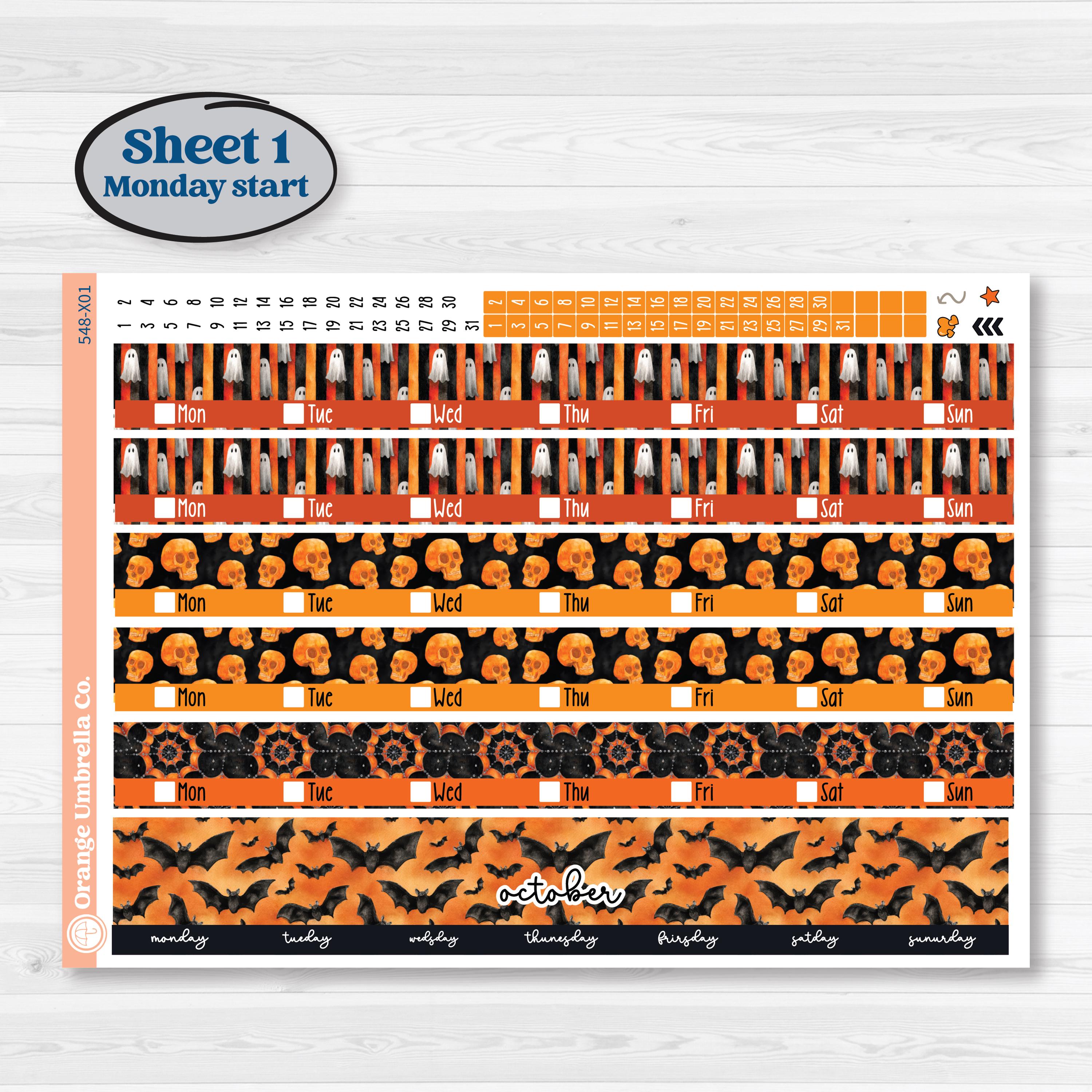 Halloween Planner Kit | Laurel Denise Jo Large Planner Kit Stickers | Carnival of Curiosities | KIT-548-X