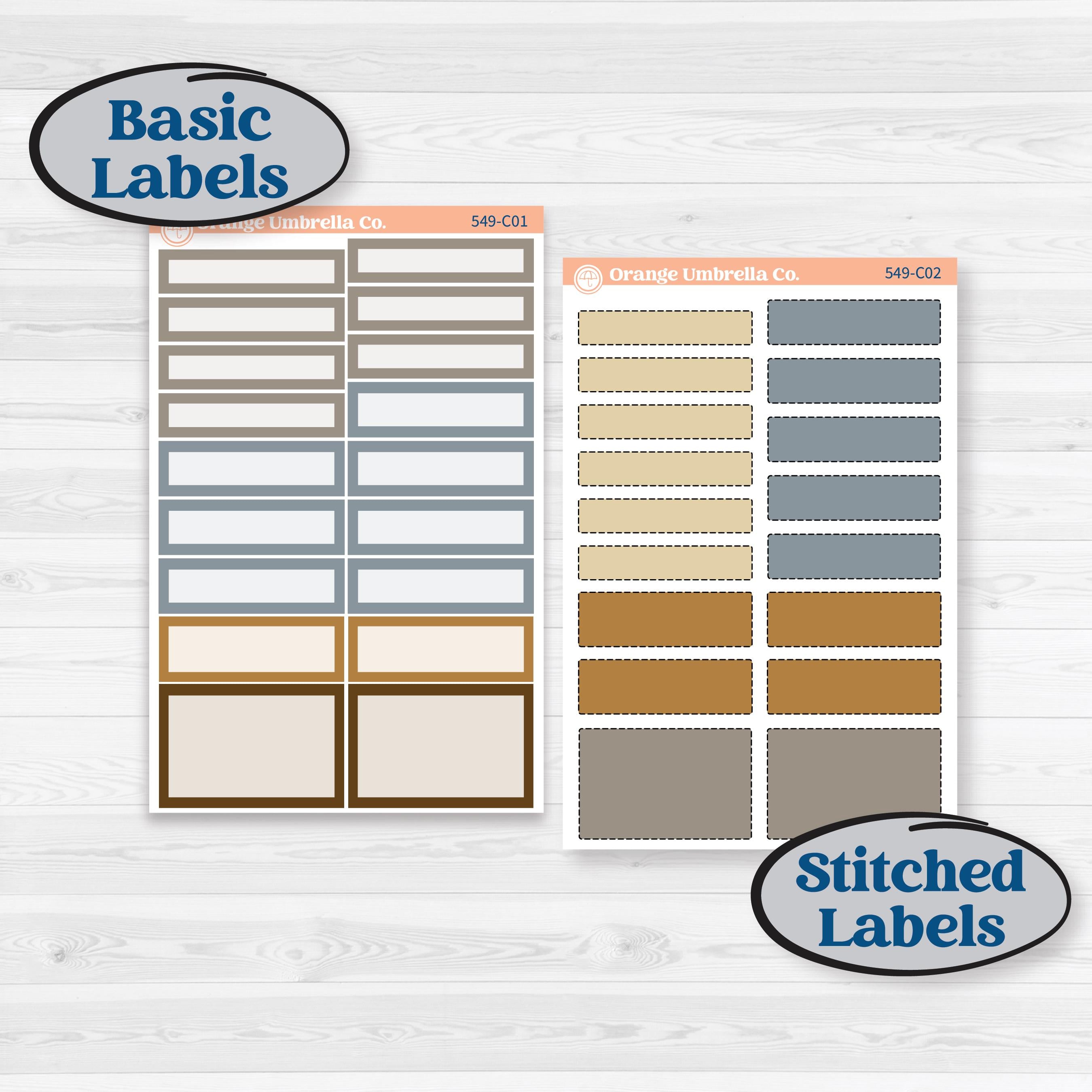 Blue Autumn Planner Kit | Weekly Add-On Labels Planner Kit Stickers | Farmhouse Fall | KIT-549-C