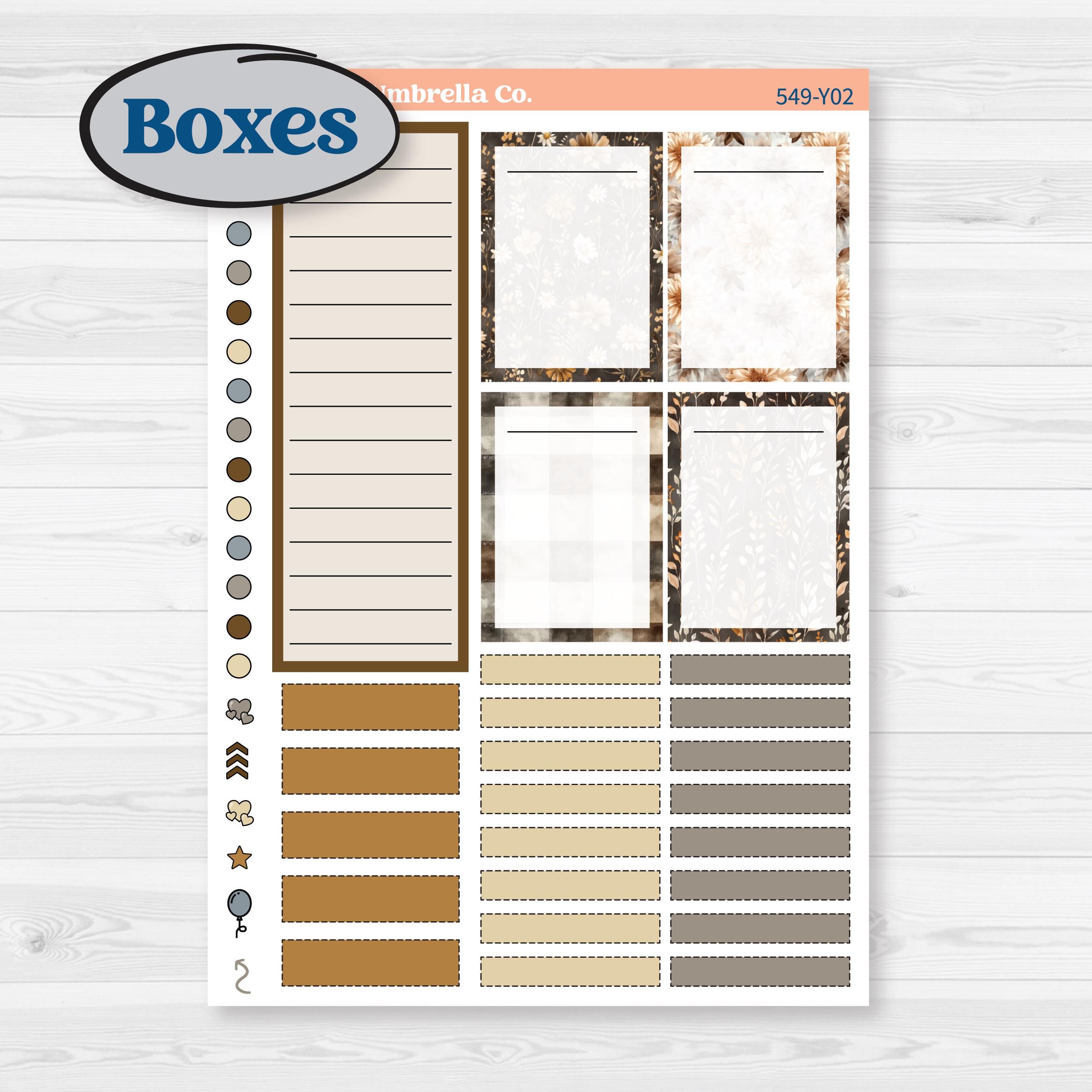 Blue Autumn Planner Kit | Laurel Denise Scout Small Planner Kit Stickers | Farmhouse Fall | KIT-549-Y
