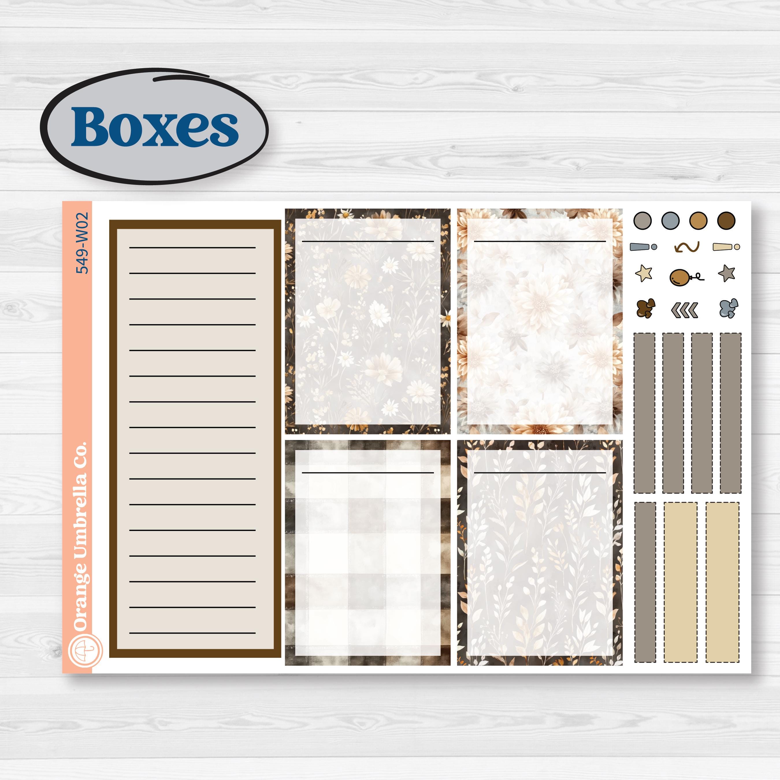 Blue Autumn Planner Kit | Laurel Denise Scout Large Planner Kit Stickers | Farmhouse Fall | KIT-549-W