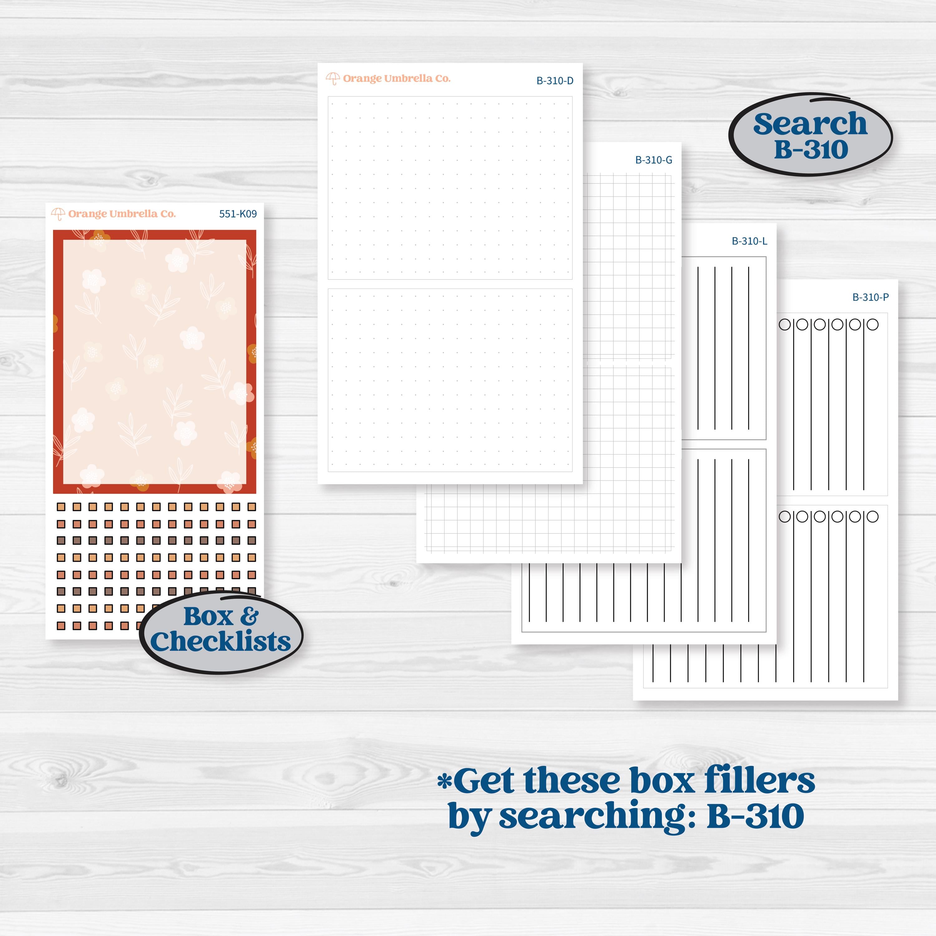 Fall Planner Kit | 7x9 Erin Condren Daily Duo Planner Kit Stickers | Autumn Folk | KIT-551-K