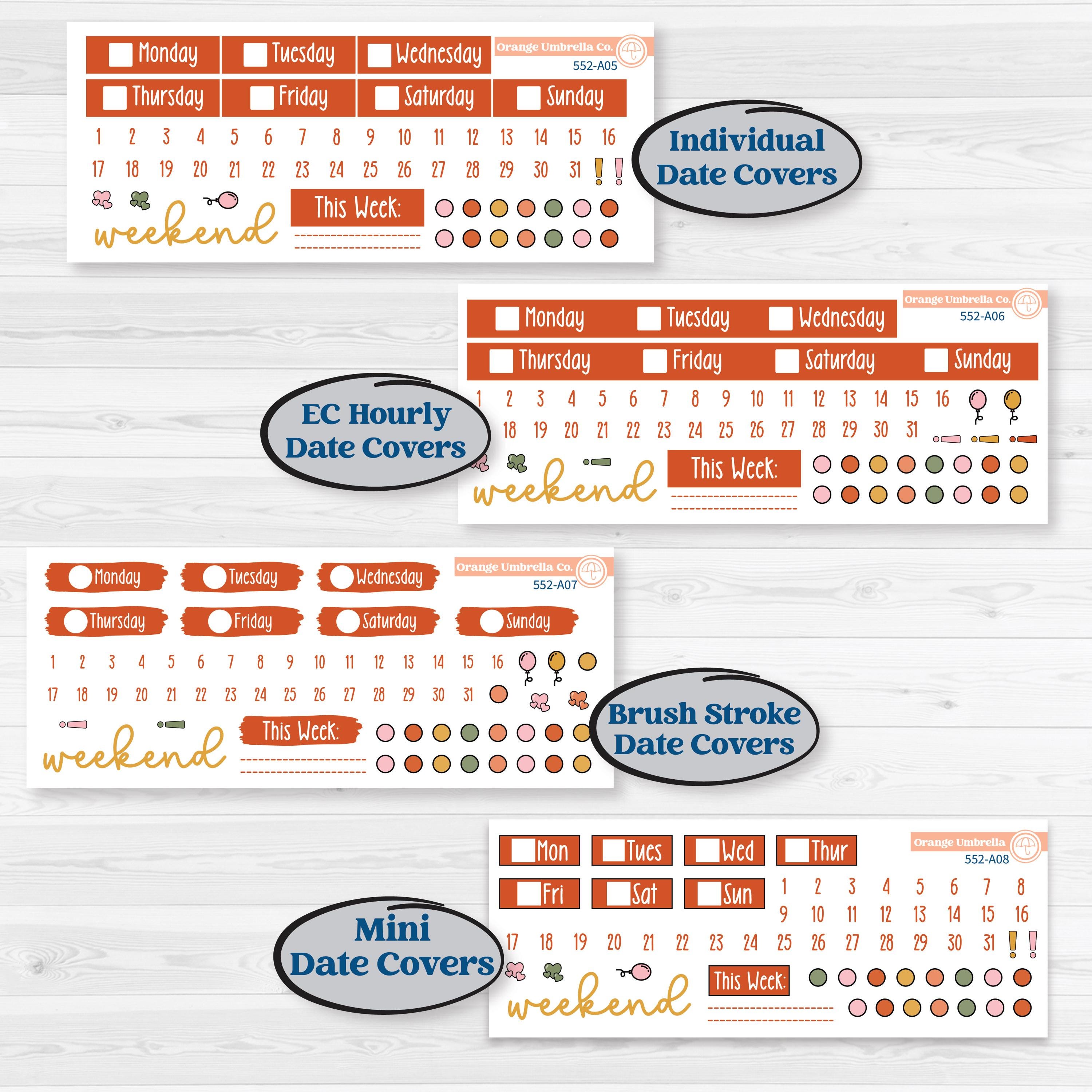 Woodland Planner Kit | Weekly Sticker Kit for Vertical Planners like Erin Condren | Fox & Fern | KIT-552-A