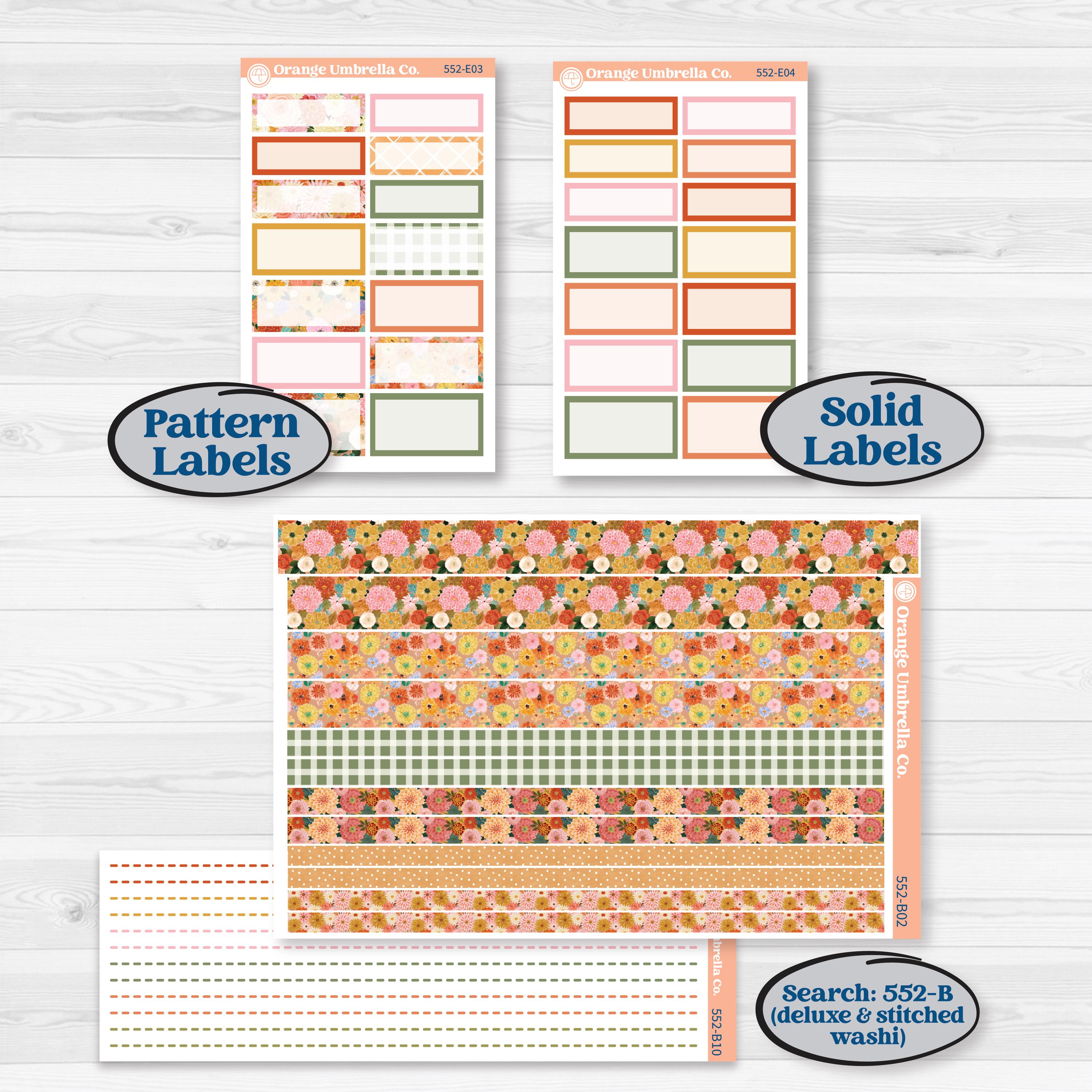 Woodland Planner Kit | Hobonichi Cousin Weekly Daily Planner Kit Stickers | Fox & Fern | KIT-552-E