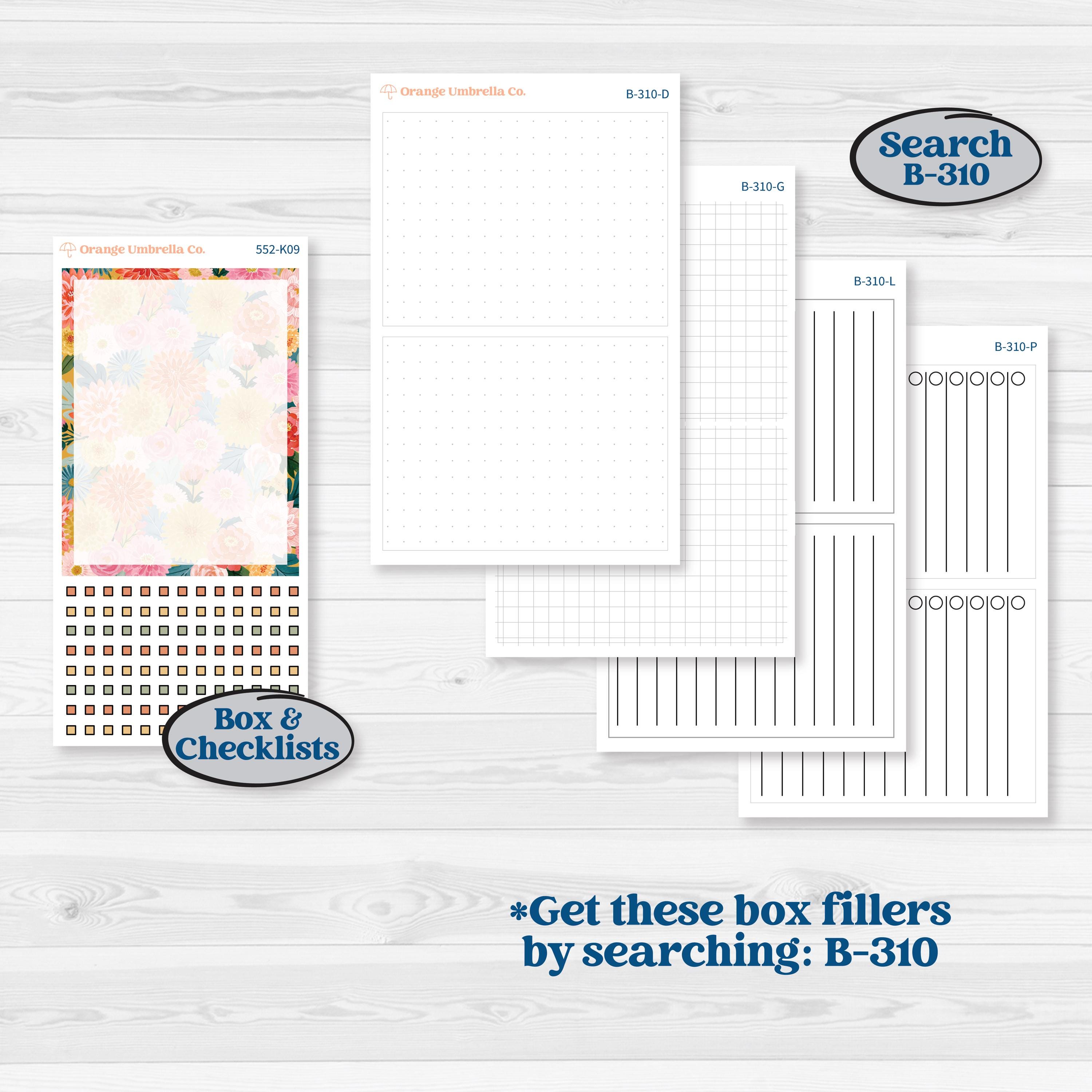 Woodland Planner Kit | 7x9 Erin Condren Daily Duo Planner Kit Stickers | Fox & Fern | KIT-552-K