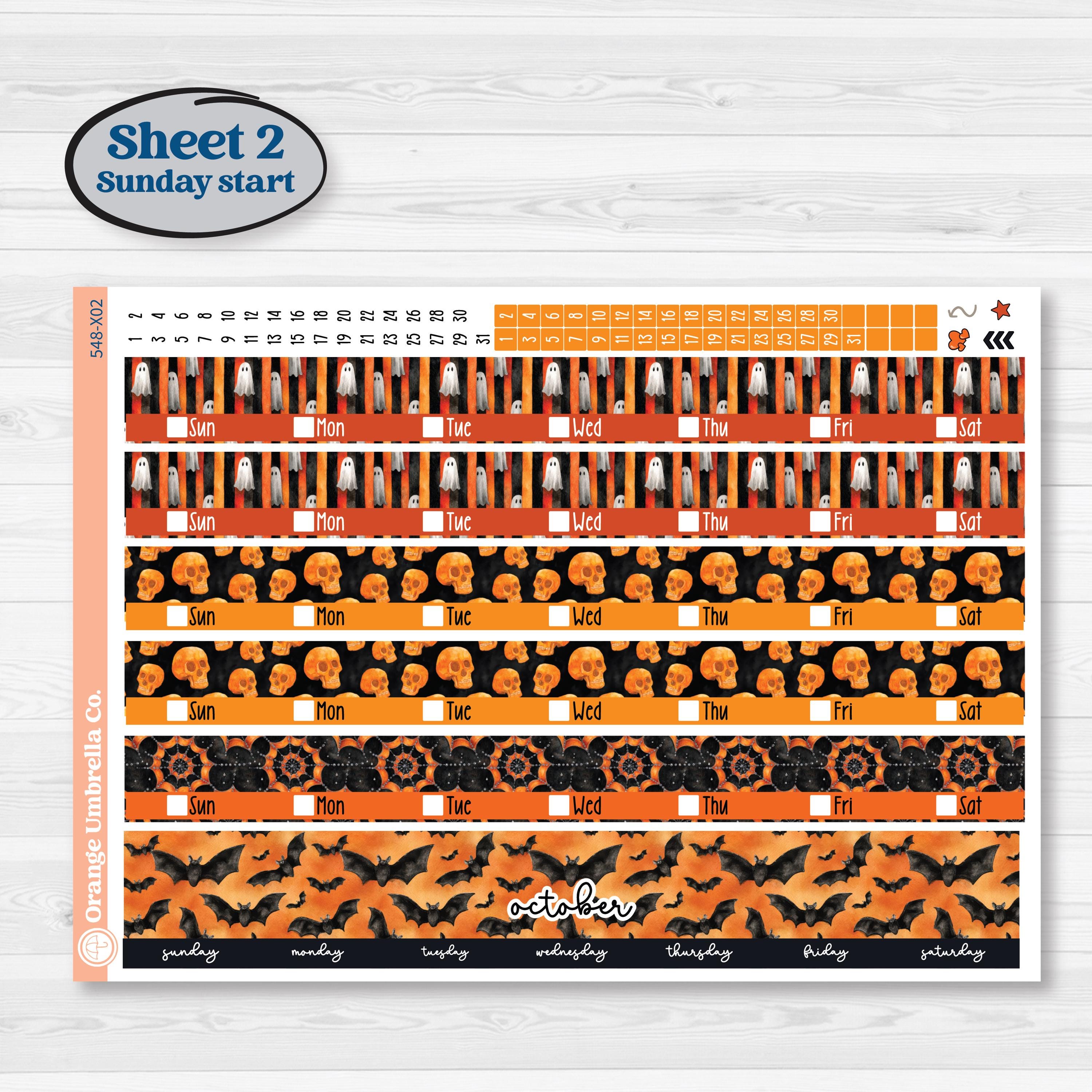 Halloween Planner Kit | Laurel Denise Jo Large Planner Kit Stickers | Carnival of Curiosities | KIT-548-X