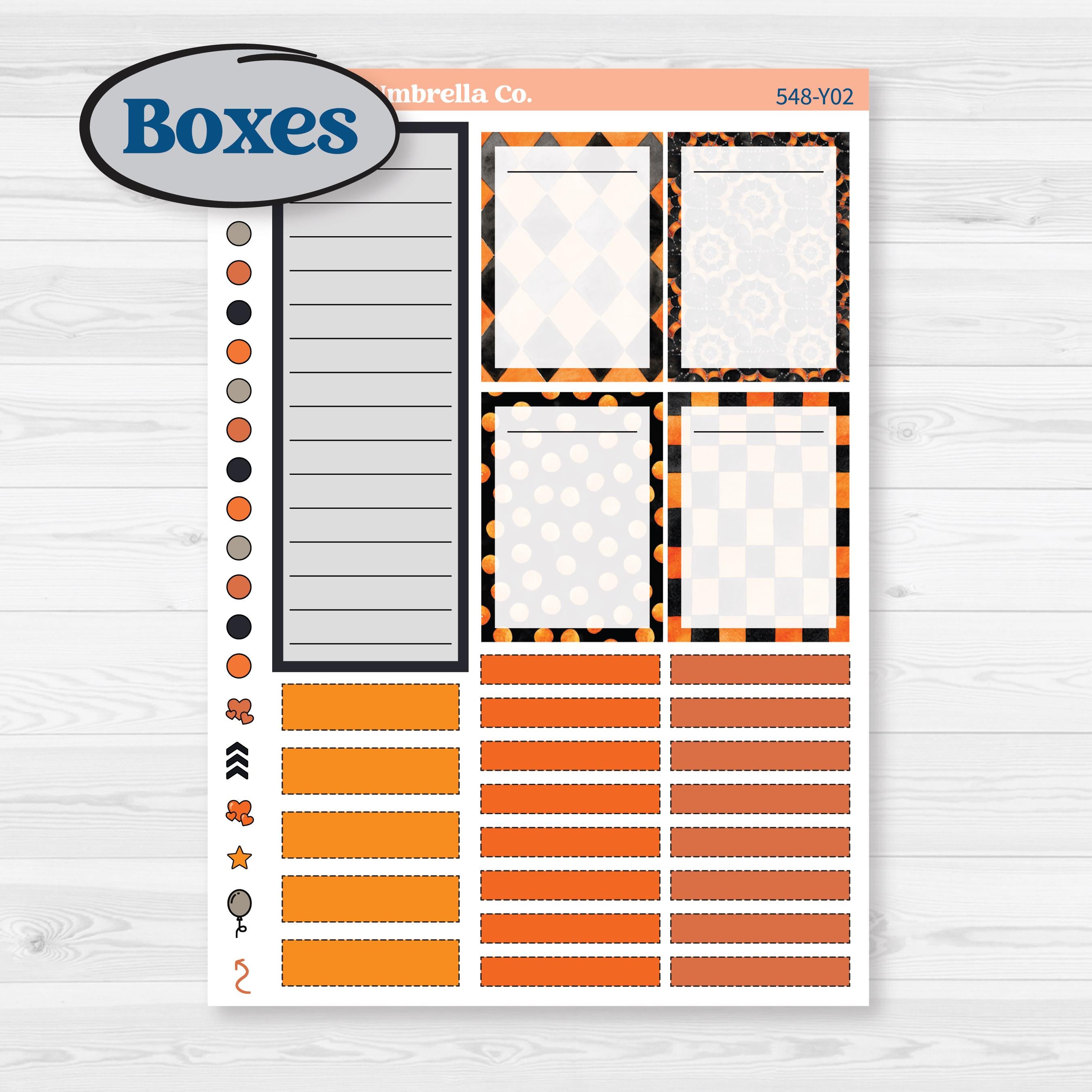 Halloween Planner Kit | Laurel Denise Scout Small Planner Kit Stickers | Carnival of Curiosities | KIT-548-Y
