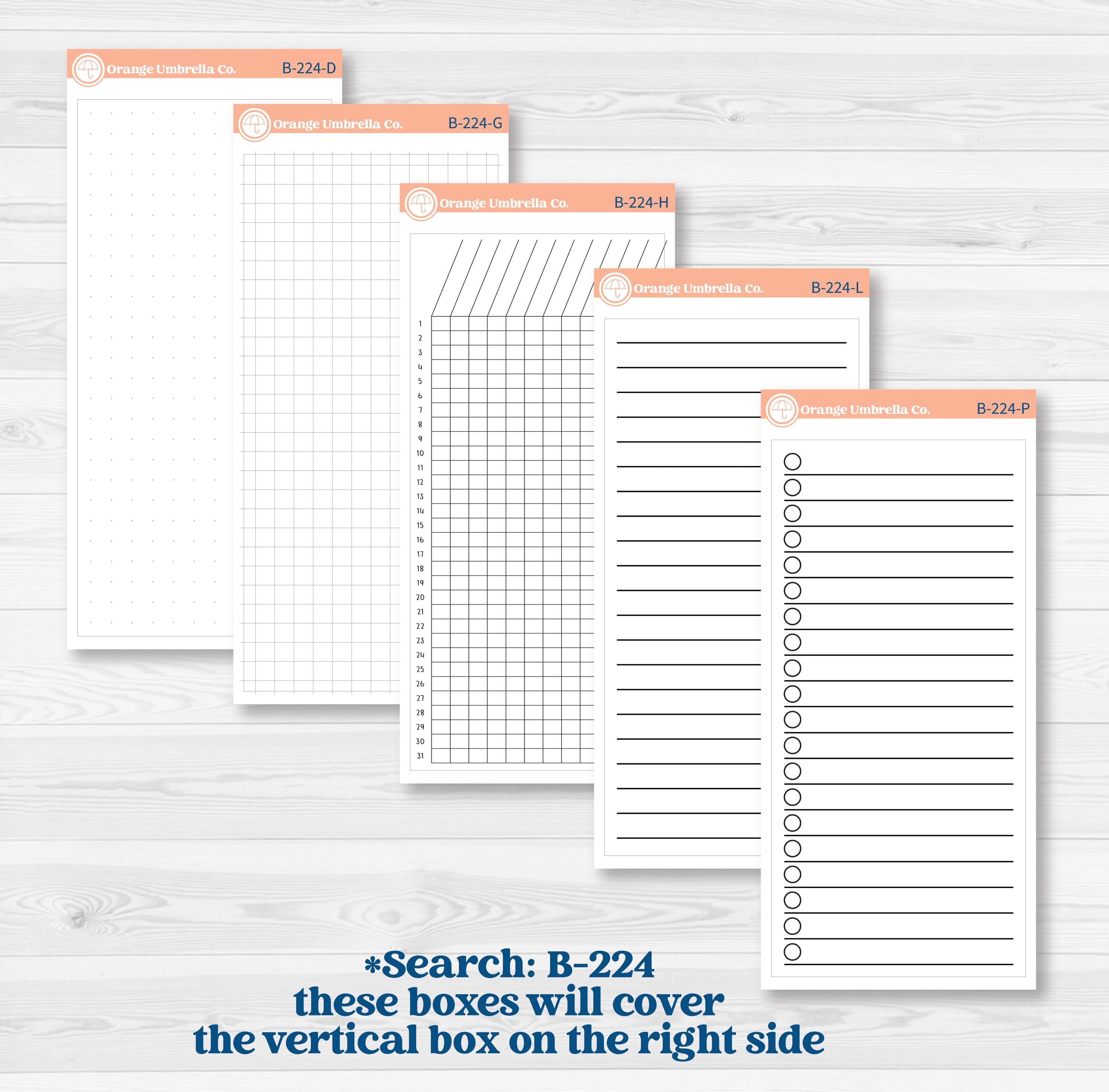 Blue Autumn Planner Kit | 7x9 Erin Condren Life Planner Monthly & Dashboard Sticker Kit | Farmhouse Fall | KIT-549-N