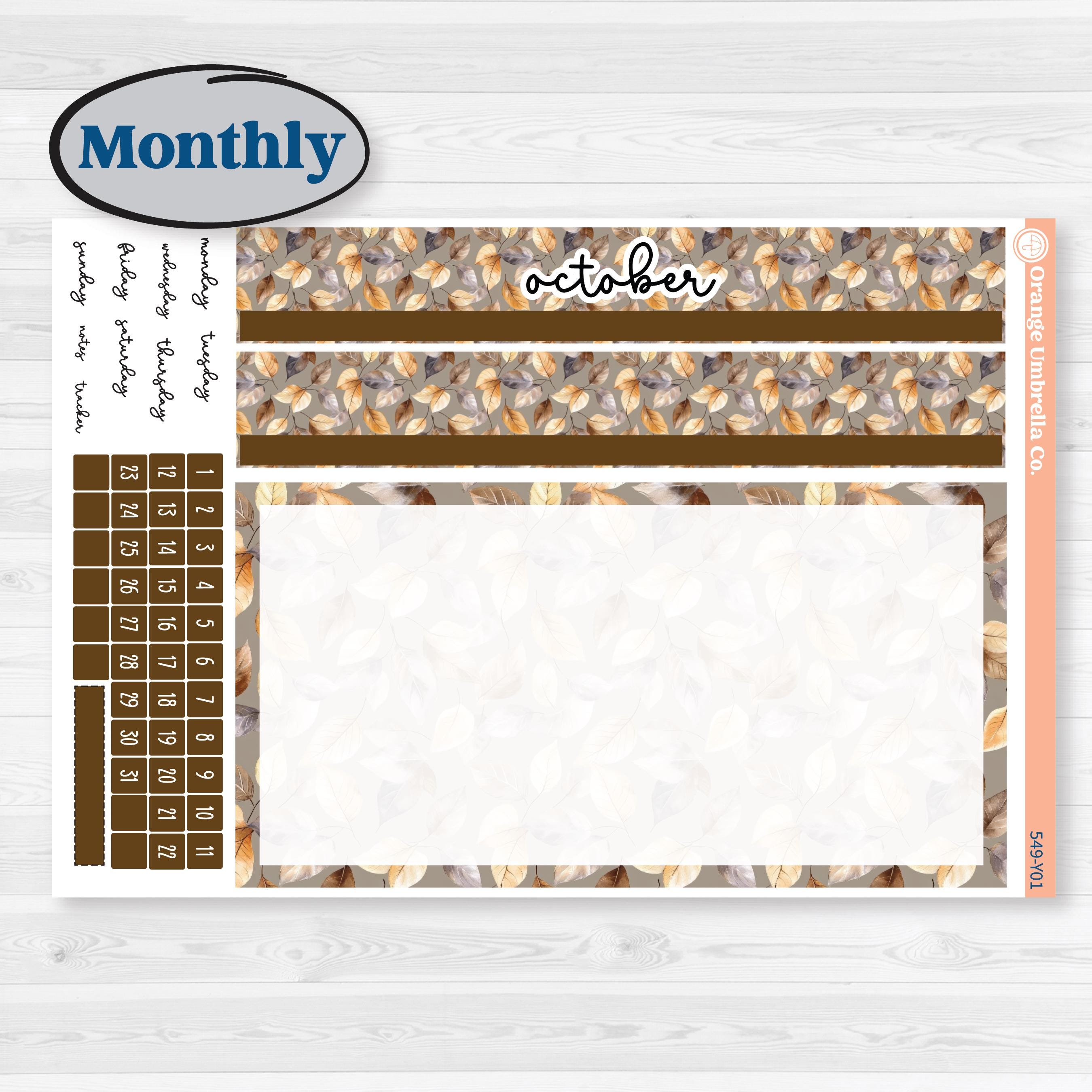 Blue Autumn Planner Kit | Laurel Denise Scout Small Planner Kit Stickers | Farmhouse Fall | KIT-549-Y