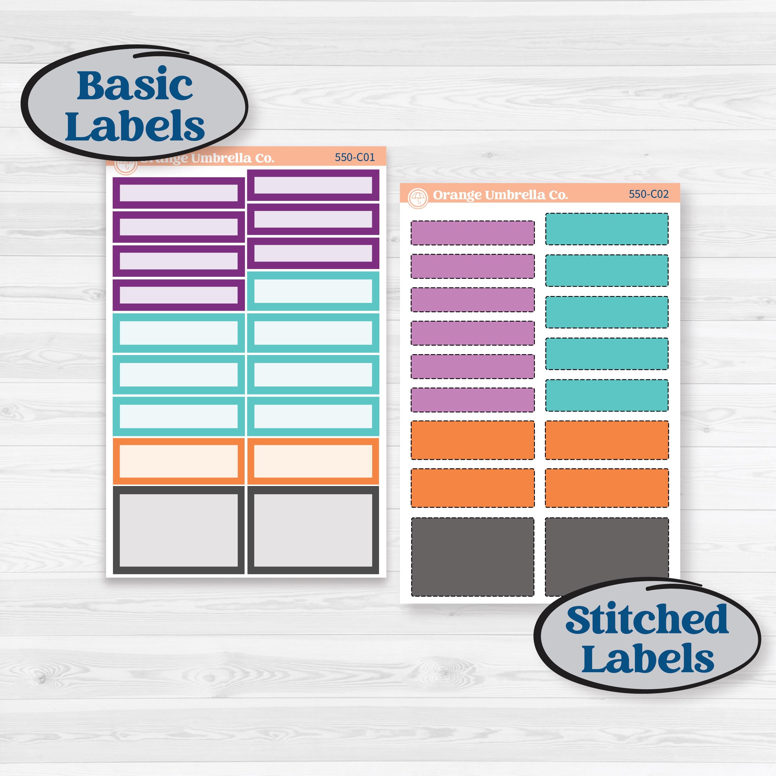 Halloween Planner Kit | Weekly Add-On Labels Planner Kit Stickers | Sweetly Spooky | KIT-550-C