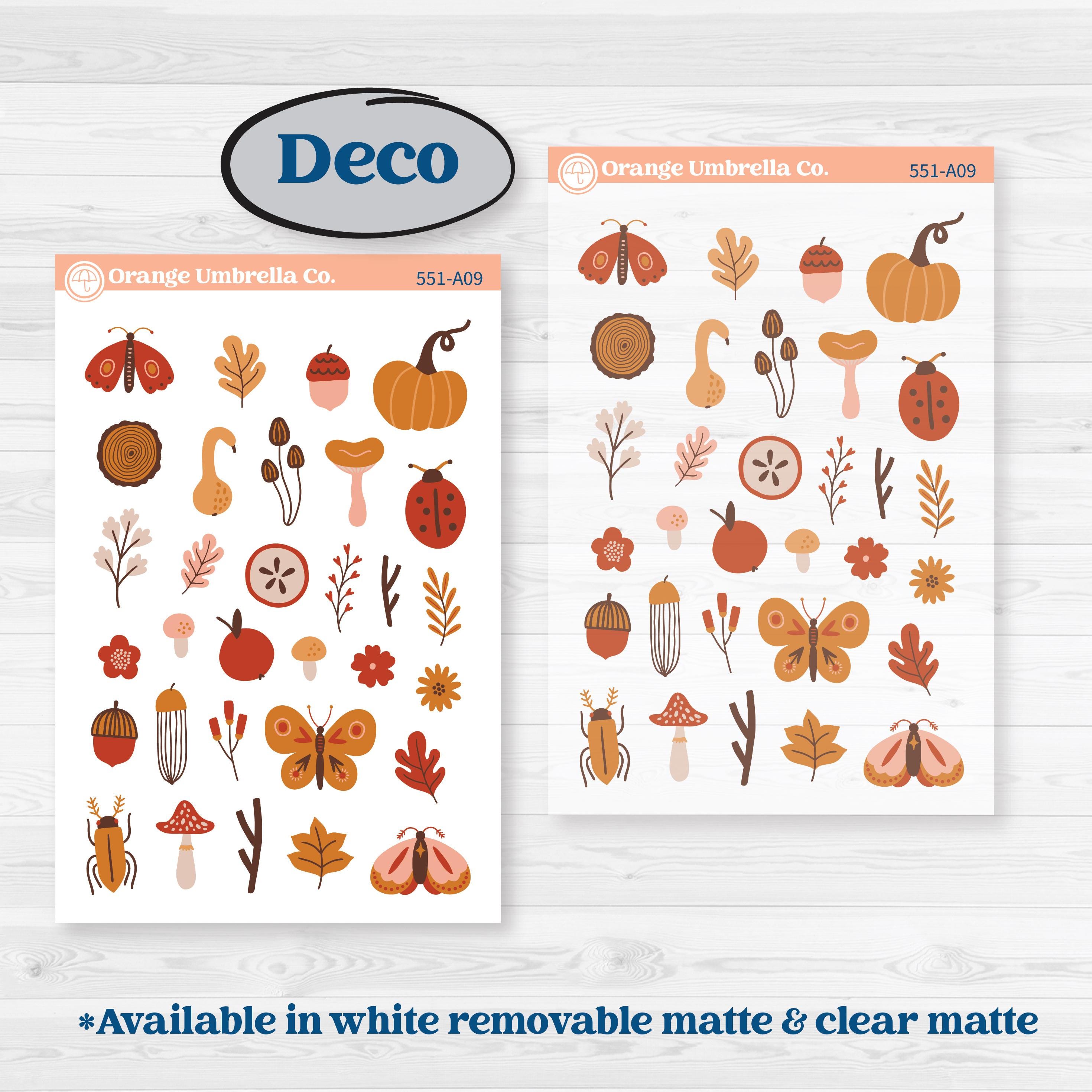Fall Planner Kit | Weekly Sticker Kit for Vertical Planners like Erin Condren | Autumn Folk | KIT-551-A