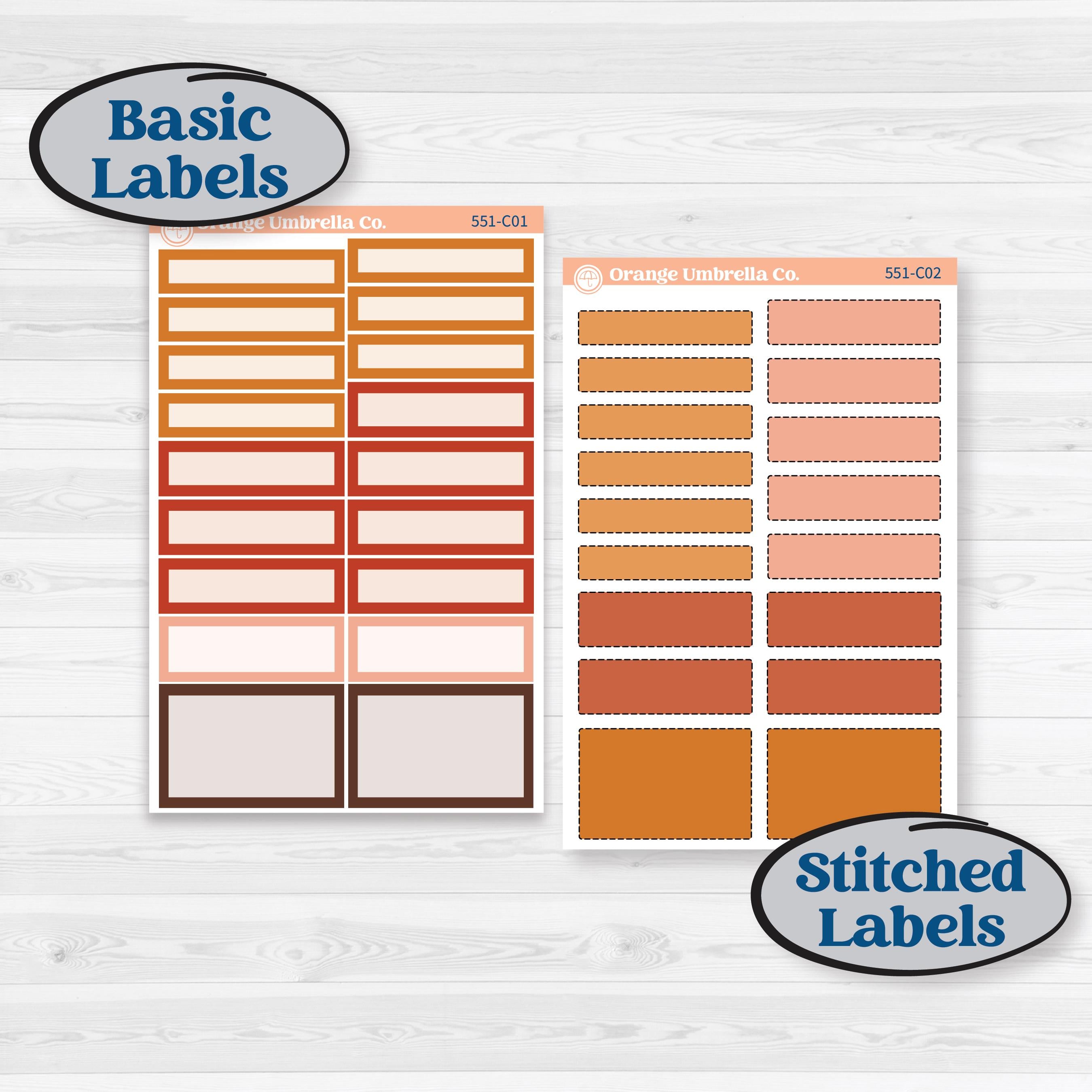 Fall Planner Kit | Weekly Add-On Labels Planner Kit Stickers | Autumn Folk | KIT-551-C