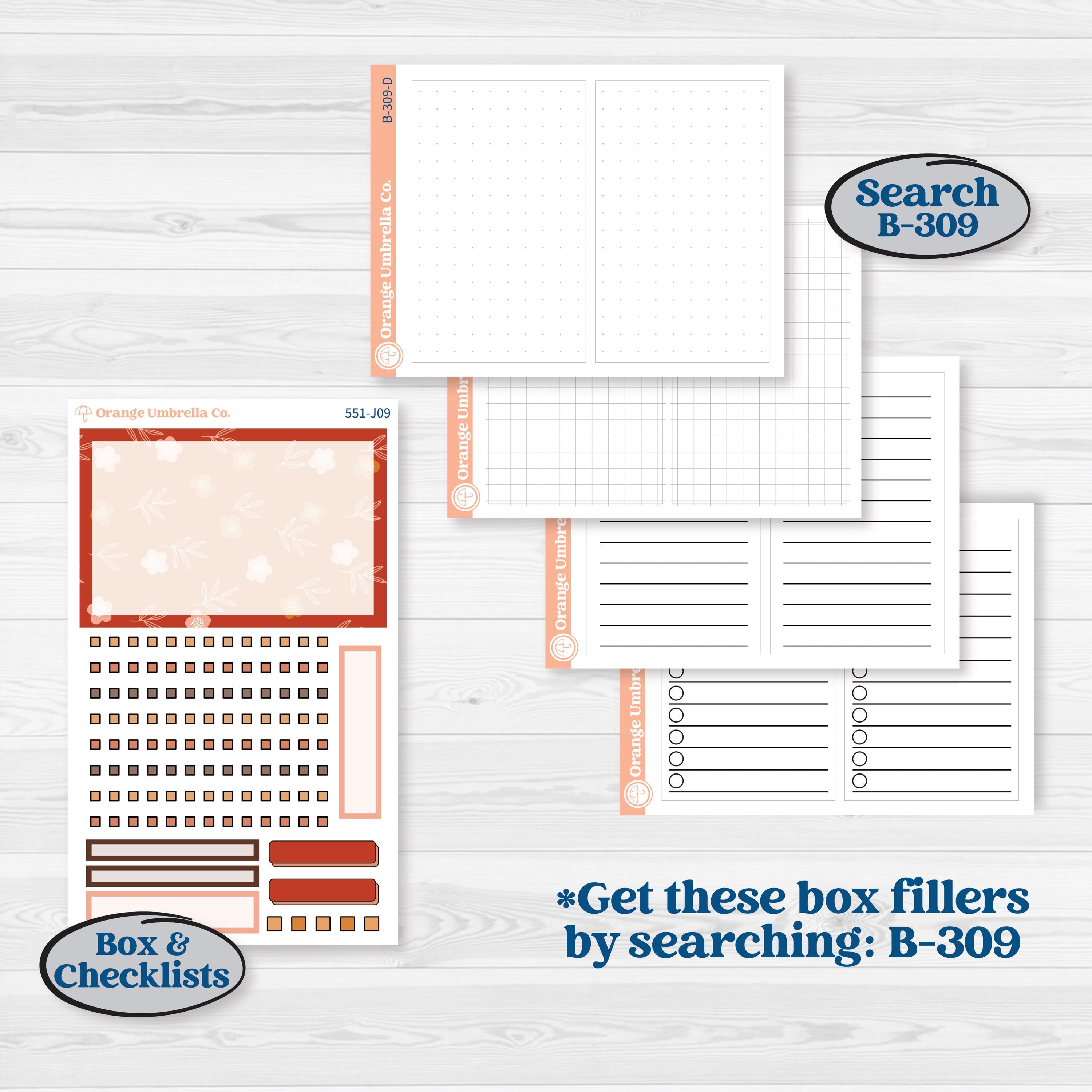 Fall Planner Kit | A5 Daily Duo Planner Kit Stickers | Autumn Folk | KIT-551-J