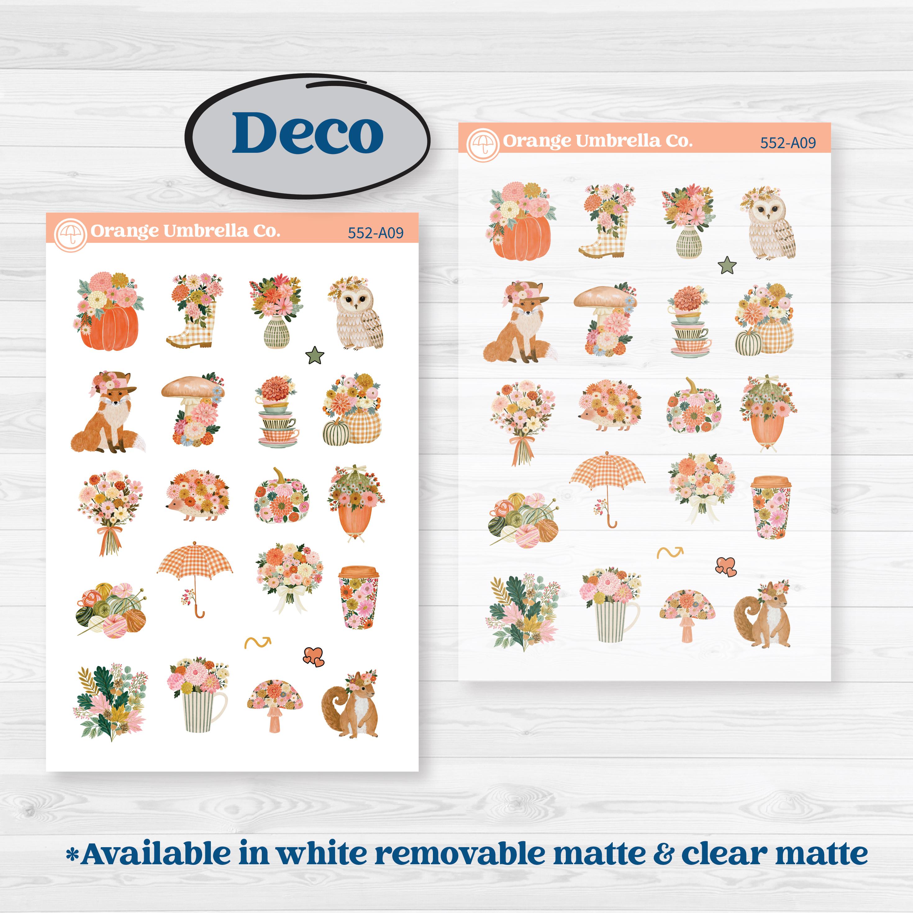 Woodland Planner Kit | Weekly Sticker Kit for Vertical Planners like Erin Condren | Fox & Fern | KIT-552-A