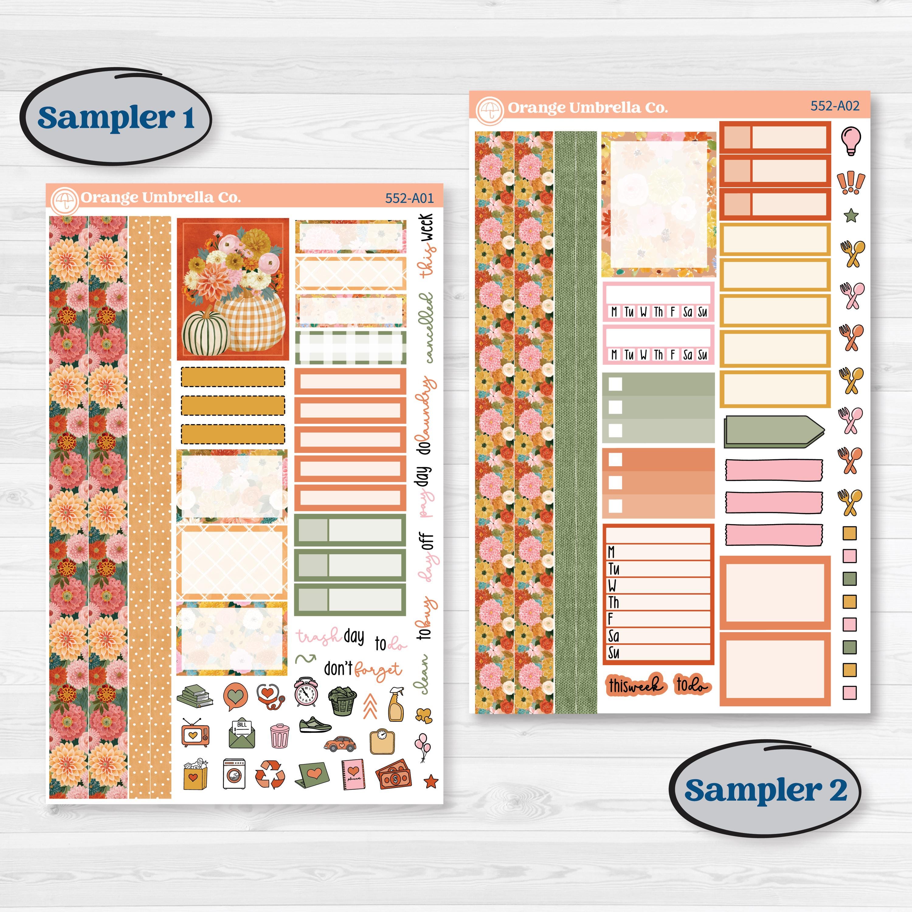 Woodland Planner Kit | Weekly Sticker Kit for Vertical Planners like Erin Condren | Fox & Fern | KIT-552-A