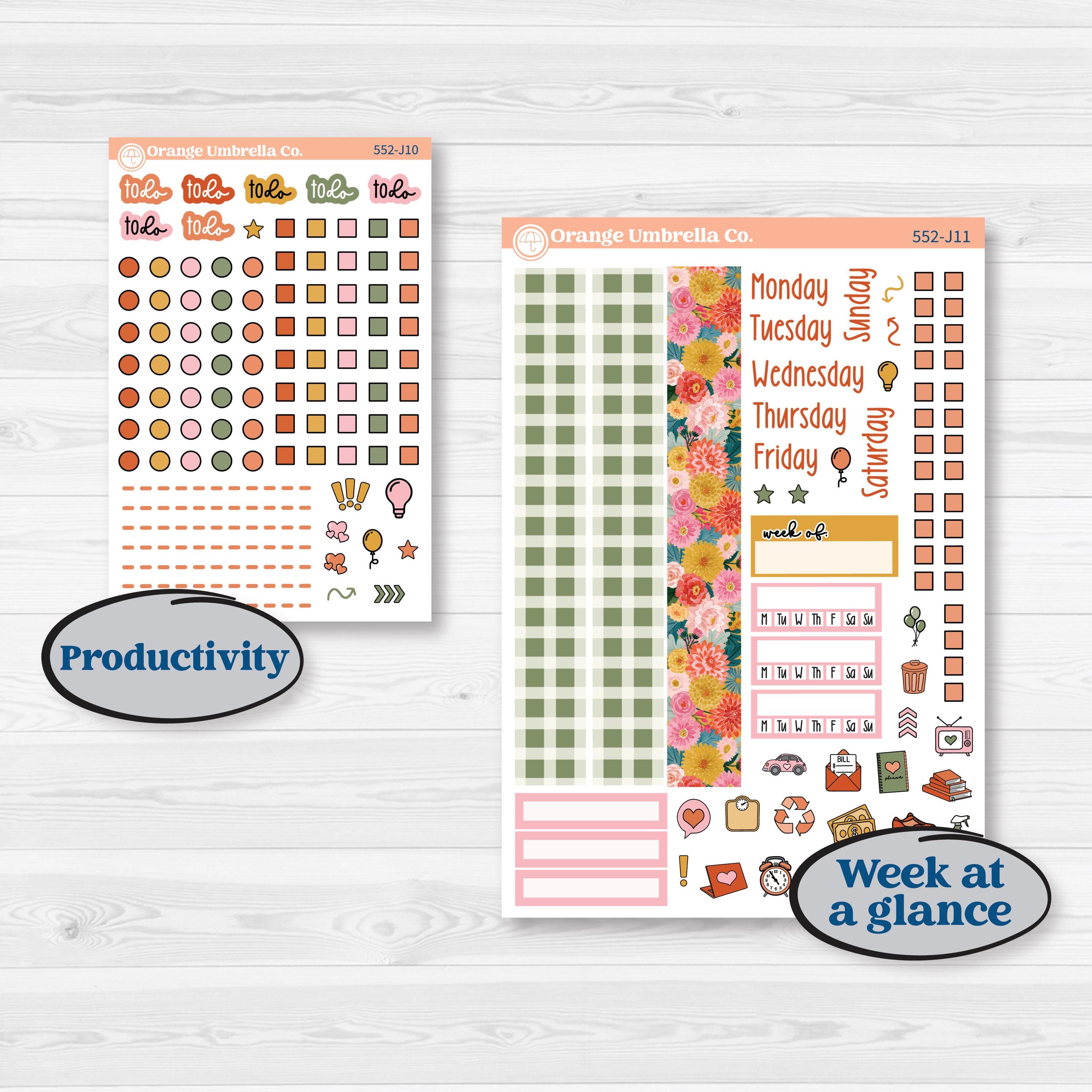 Woodland Planner Kit | A5 Daily Duo Planner Kit Stickers | Fox & Fern | KIT-552-J