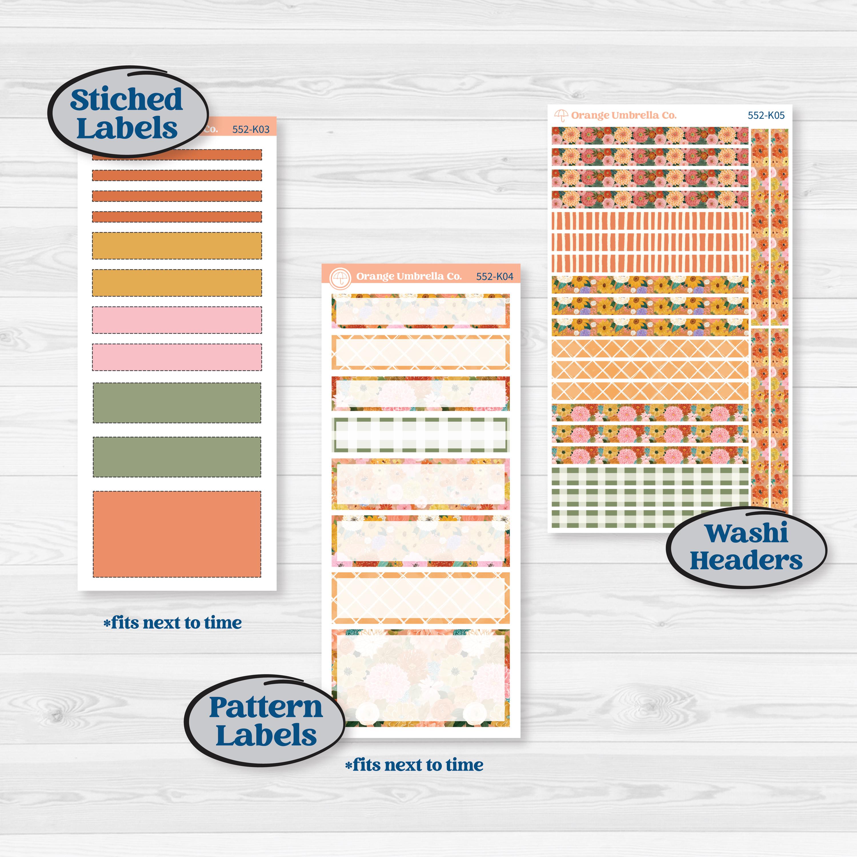 Woodland Planner Kit | 7x9 Erin Condren Daily Duo Planner Kit Stickers | Fox & Fern | KIT-552-K