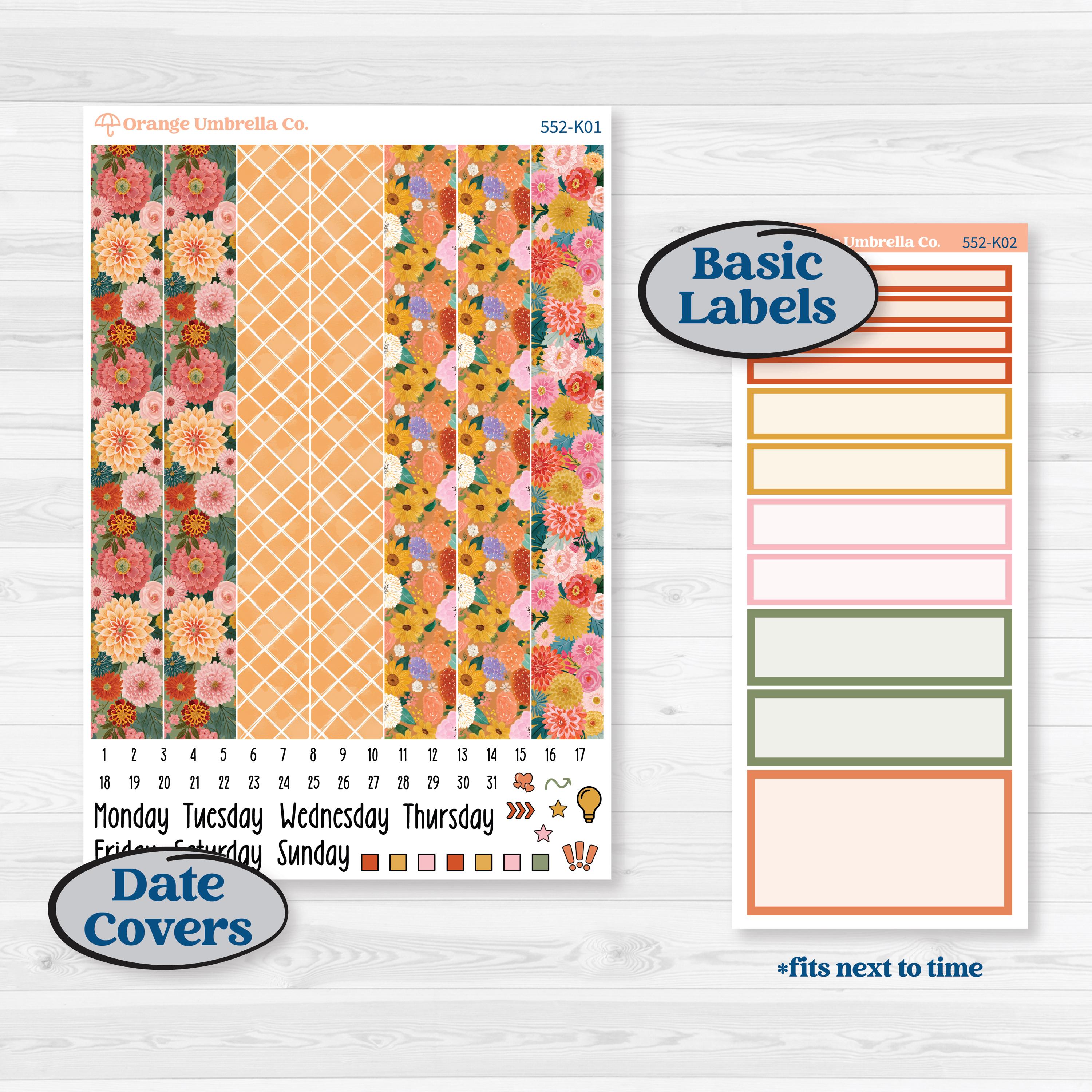 Woodland Planner Kit | 7x9 Erin Condren Daily Duo Planner Kit Stickers | Fox & Fern | KIT-552-K