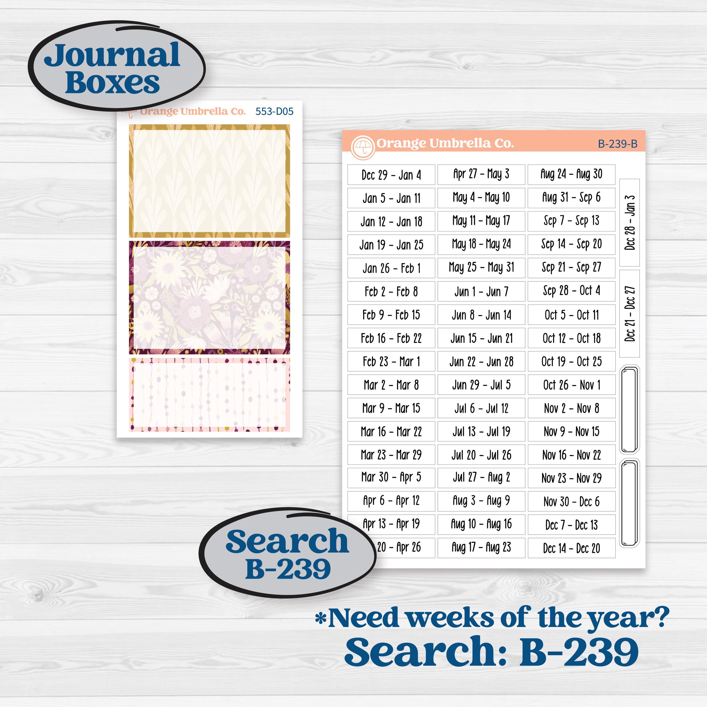Book Planner Kit | Journaling or Scrapbooking Kit | Creative Junk Journal Planner Stickers | Garden Library | KIT-553-D