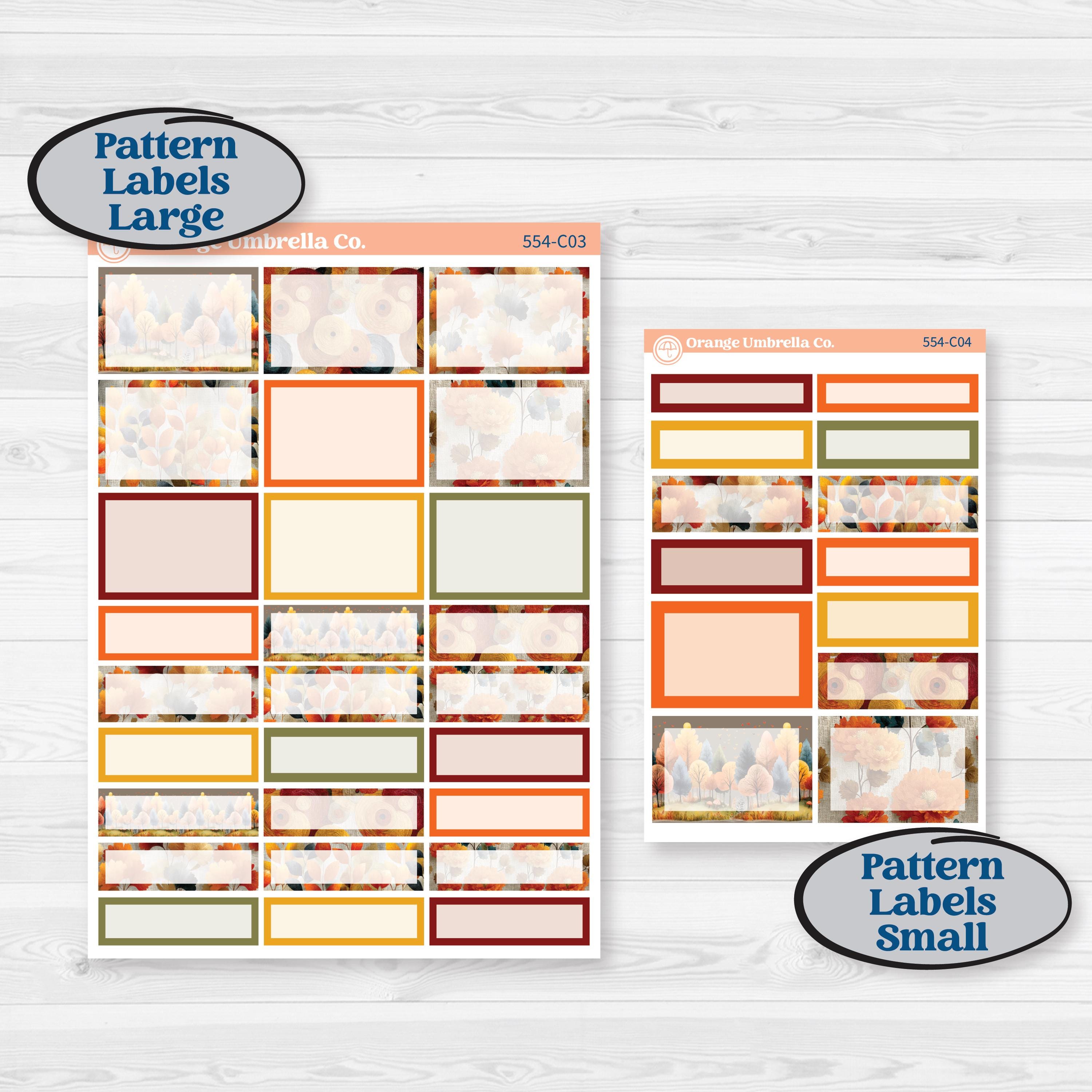 Thanksgiving Planner Kit | Weekly Add-On Labels Planner Kit Stickers | Gather In Gratitude | KIT-554-C