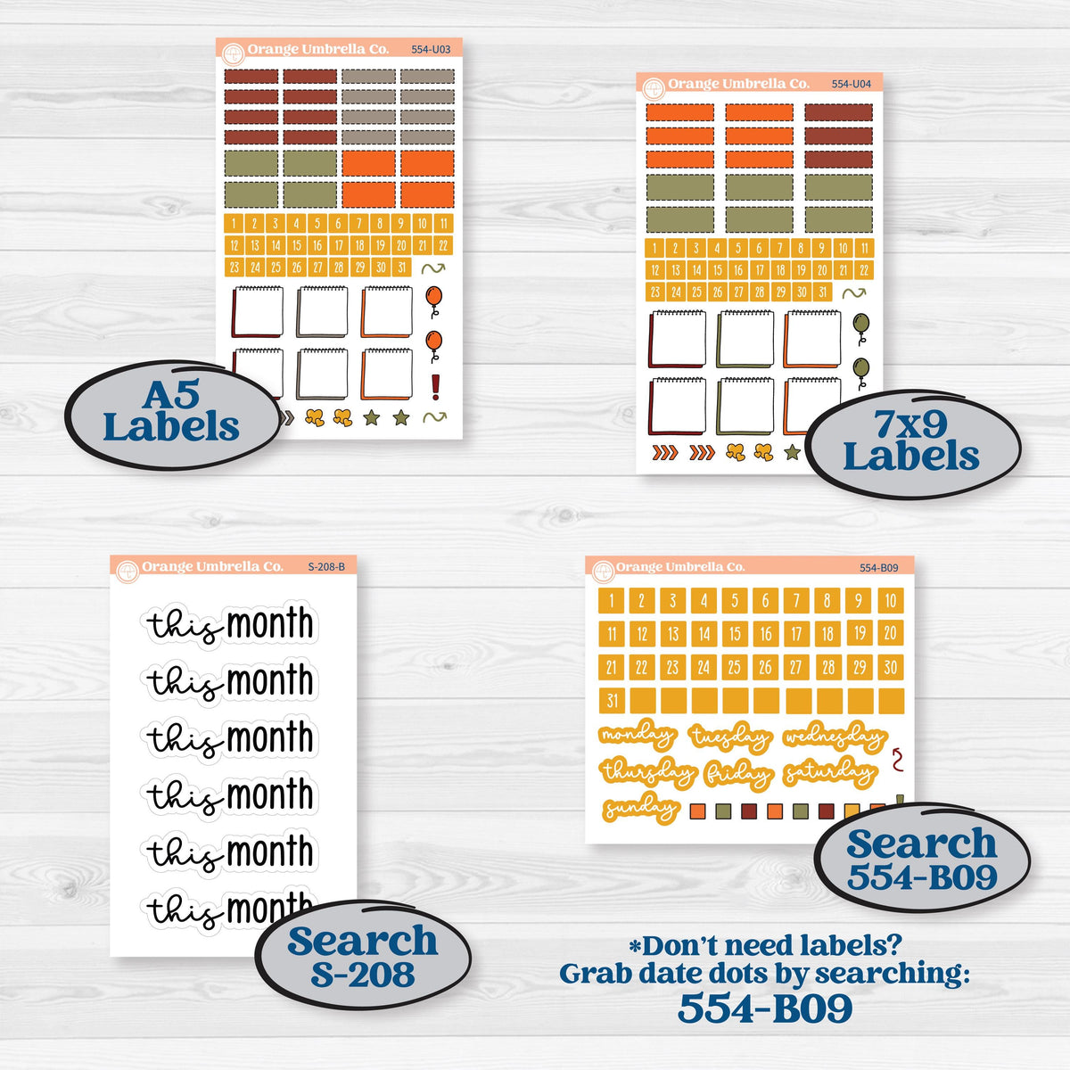 Thanksgiving Planner Kit | Create Your Own Monthly Dashboard Universal | Monthly & Reading Log Sticker Kit | Gather In Gratitude | KIT-554-U