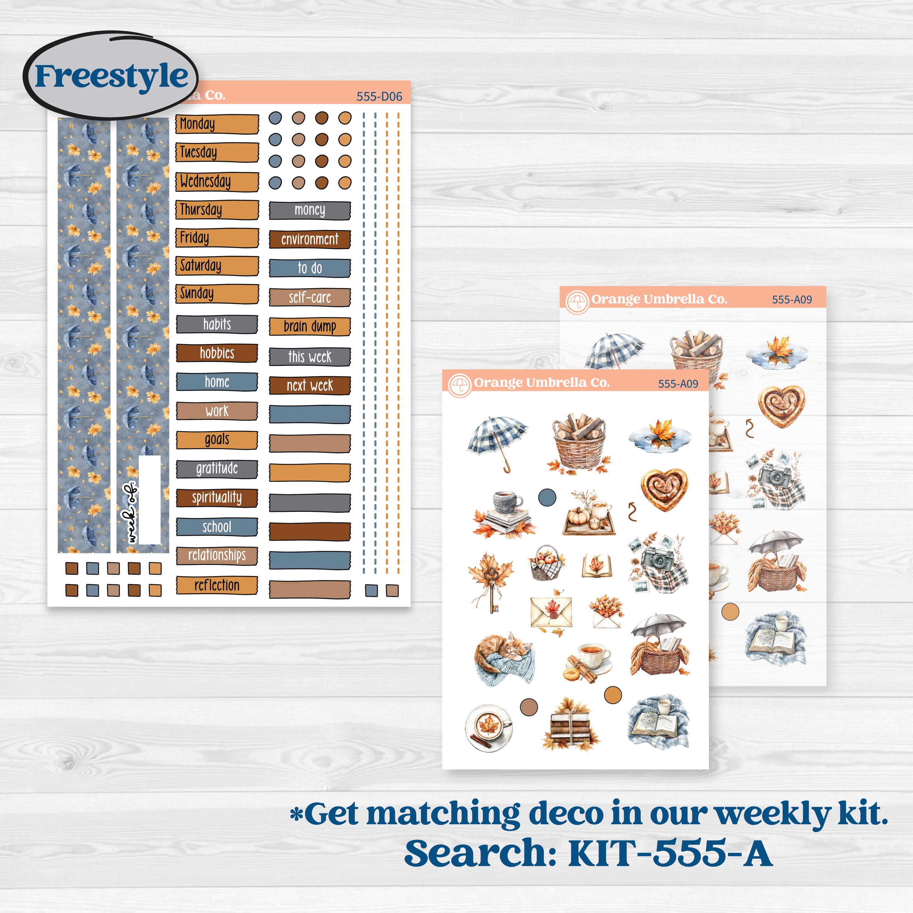 Reading Planner Kit | Journaling or Scrapbooking Kit | Creative Junk Journal Planner Stickers | Reading Weather | KIT-555-D