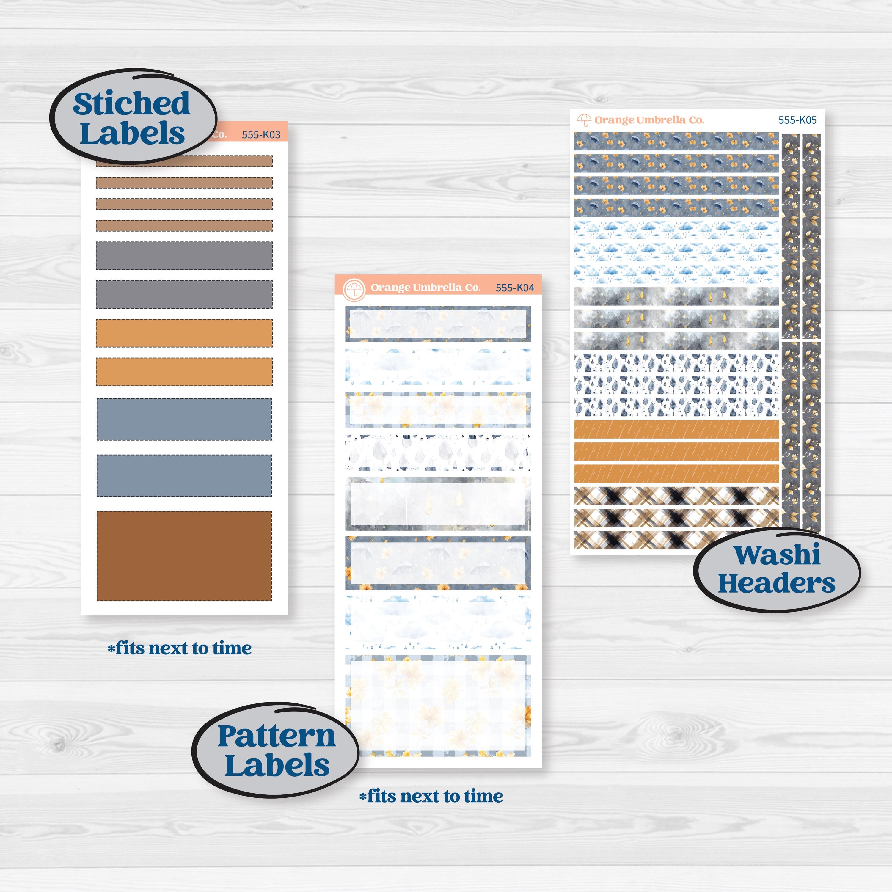 Reading Planner Kit | 7x9 Erin Condren Daily Duo Planner Kit Stickers | Reading Weather | KIT-555-K