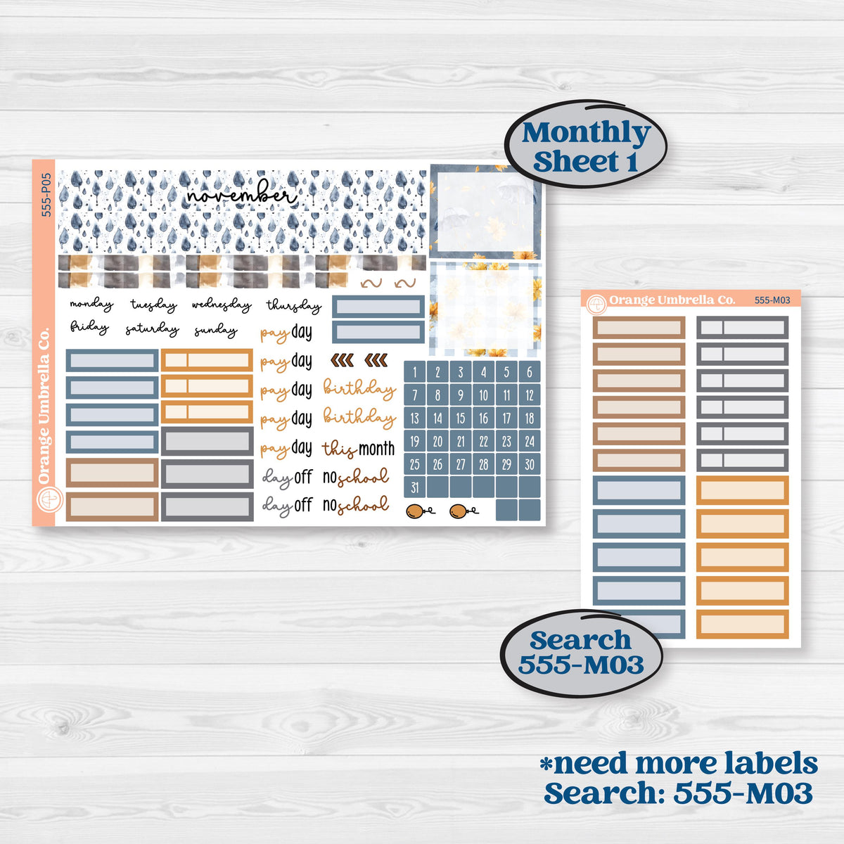 Reading Planner Kit | A5 Plum Monthly & Dashboard Planner Kit Stickers | Reading Weather | KIT-555-P