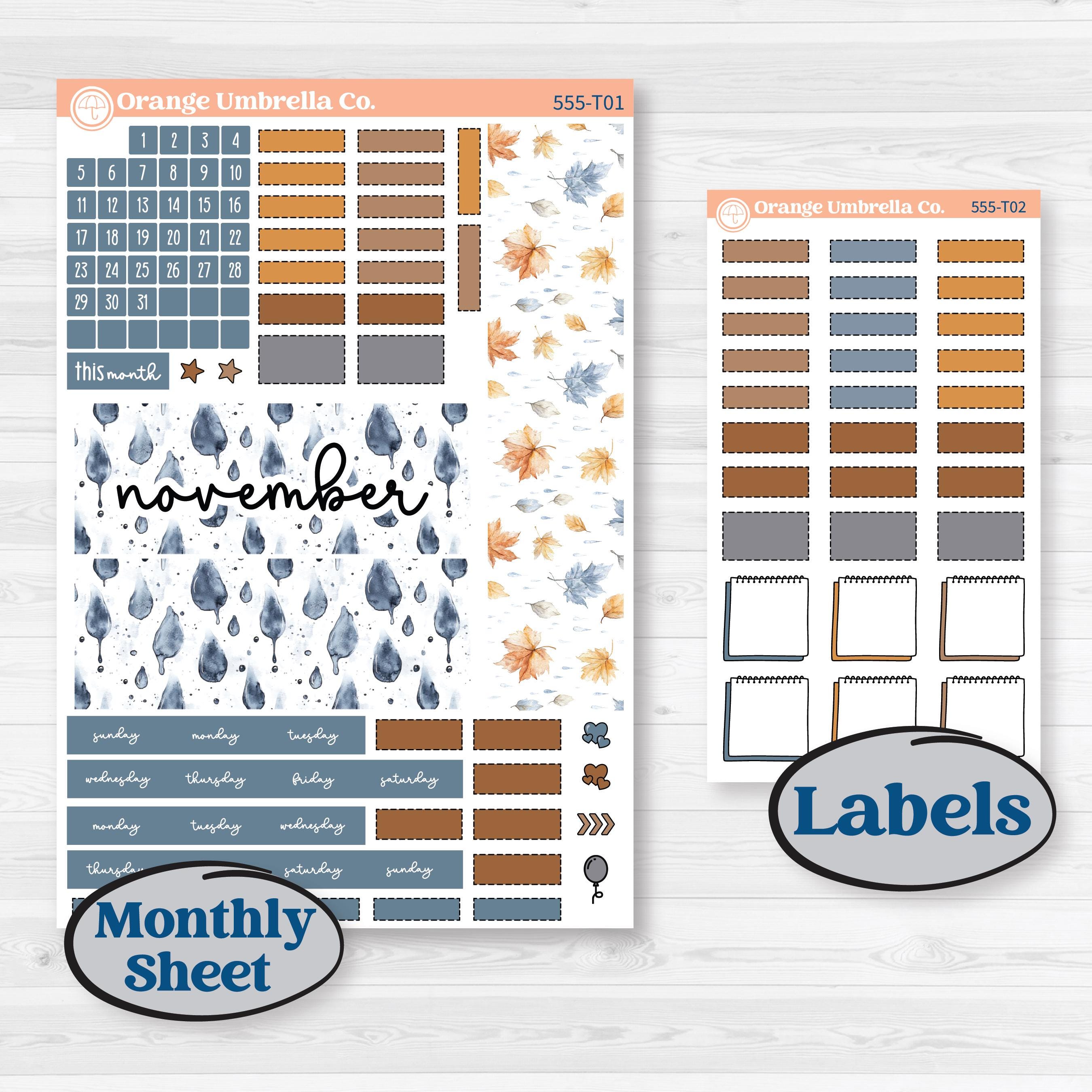 Reading Planner Kit | Hobonichi Weeks Monthly Planner Kit Stickers | Reading Weather | KIT-555-T