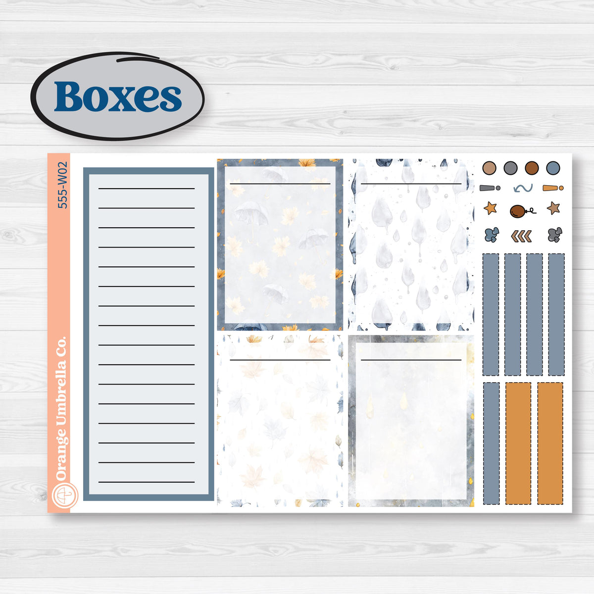 Reading Planner Kit | Laurel Denise Scout Large Planner Kit Stickers | Reading Weather | KIT-555-W