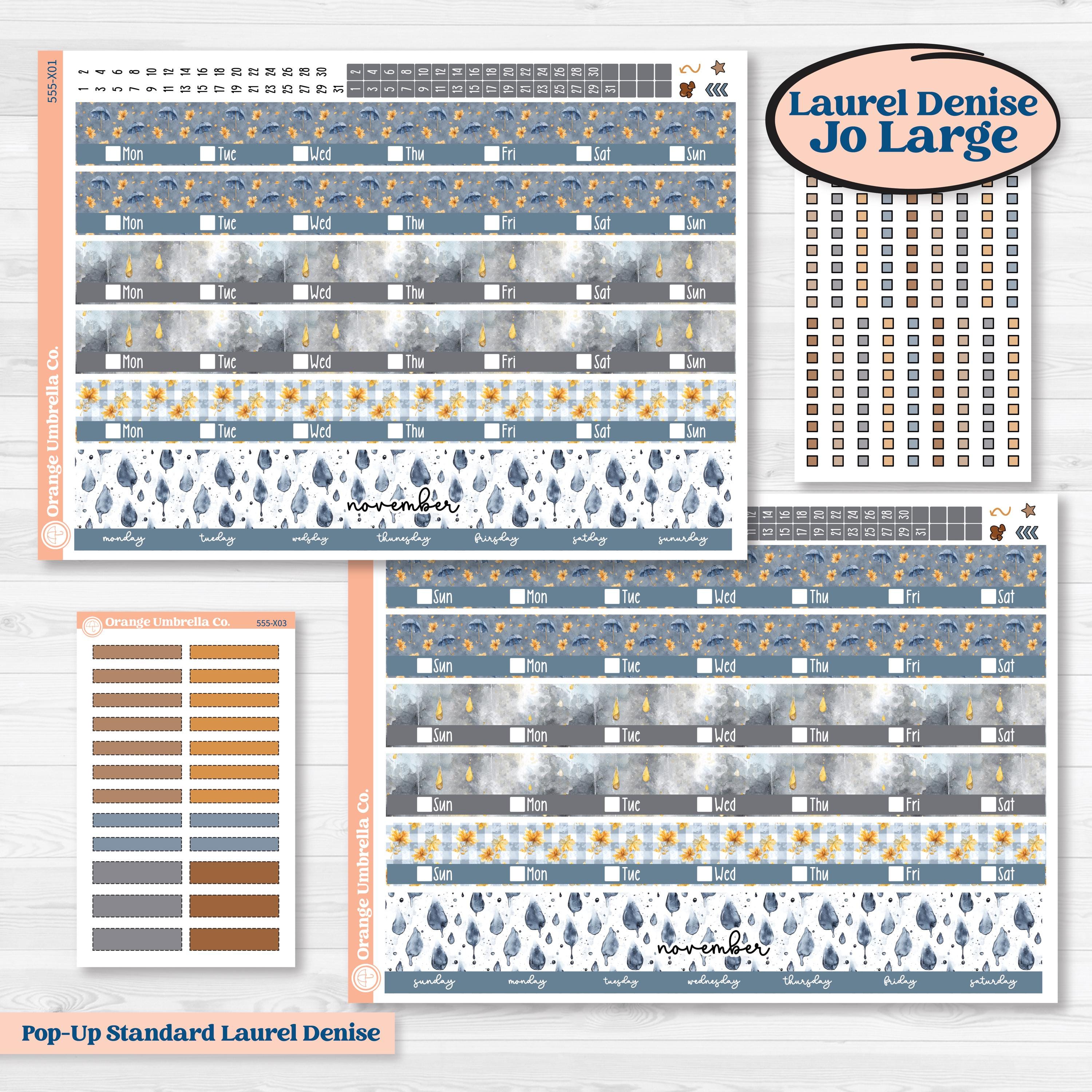 Reading Planner Kit | Laurel Denise Jo Large Planner Kit Stickers | Reading Weather | KIT-555-X