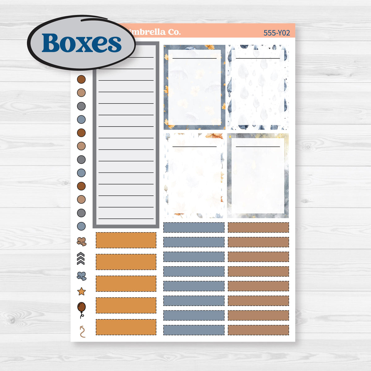 Reading Planner Kit | Laurel Denise Scout Small Planner Kit Stickers | Reading Weather | KIT-555-Y