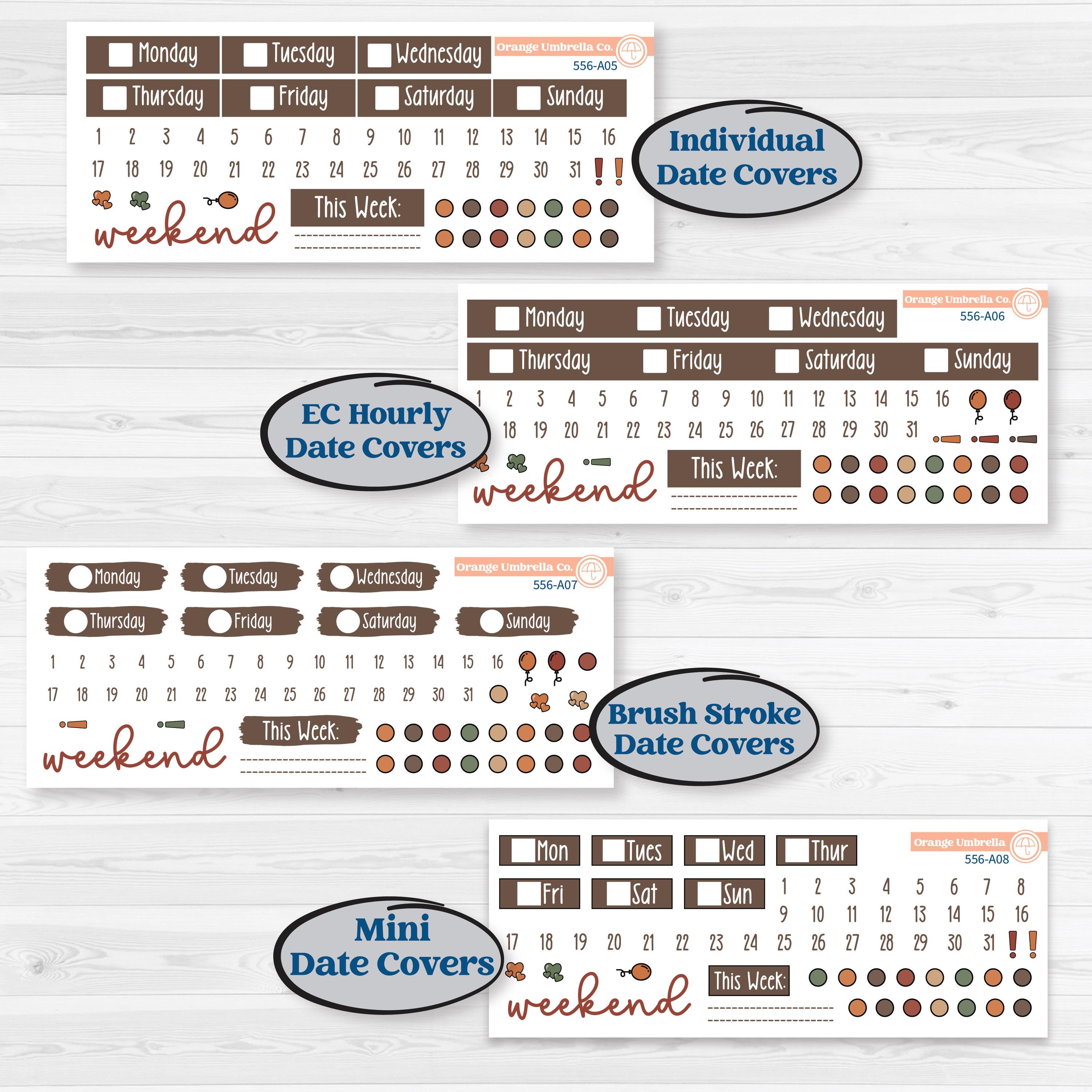 Woodland Animal Kit | Weekly Sticker Kit for Vertical Planners like Erin Condren | Woodland Zoo | KIT-556-A