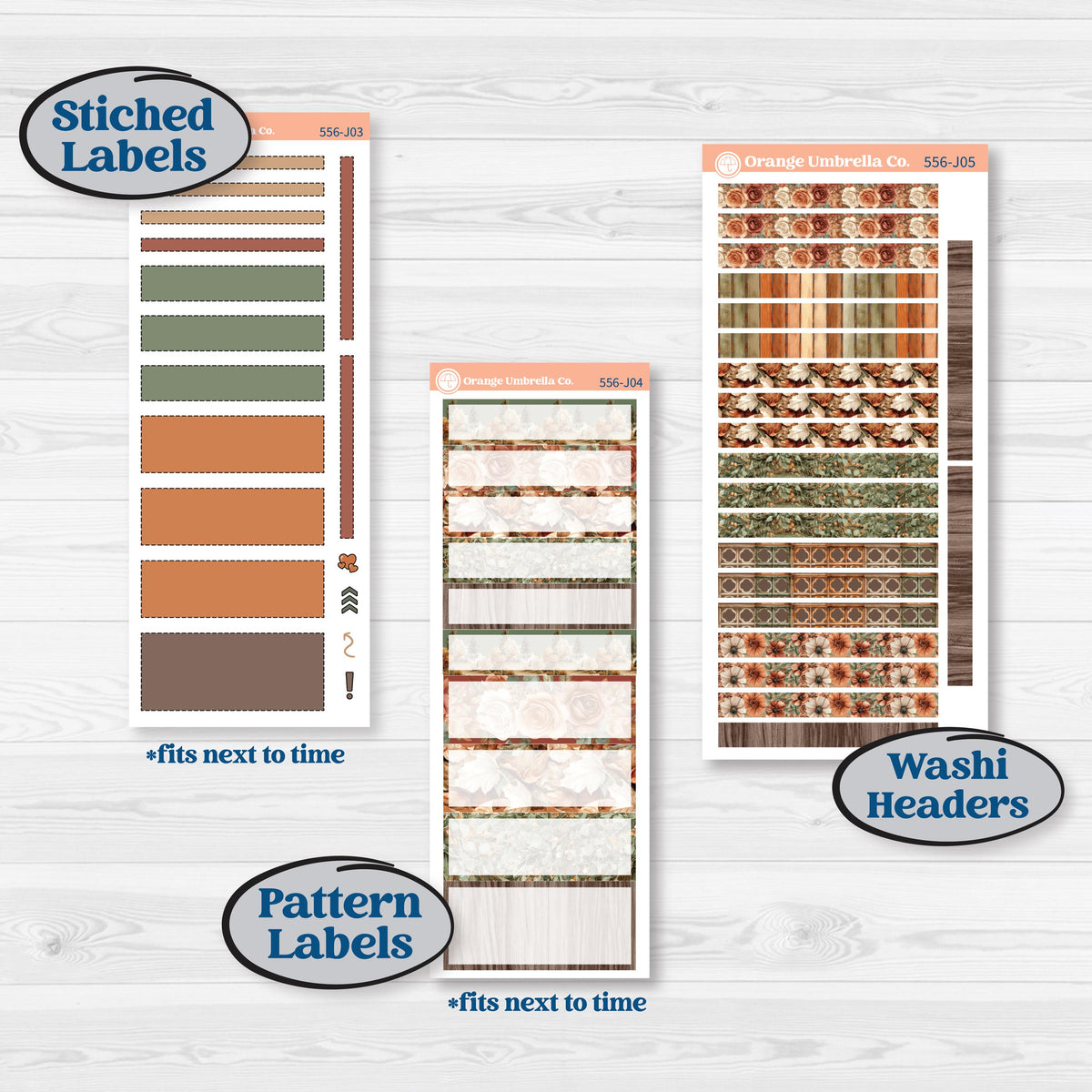 Woodland Animal Kit | A5 Daily Duo Planner Kit Stickers | Woodland Zoo | KIT-556-J