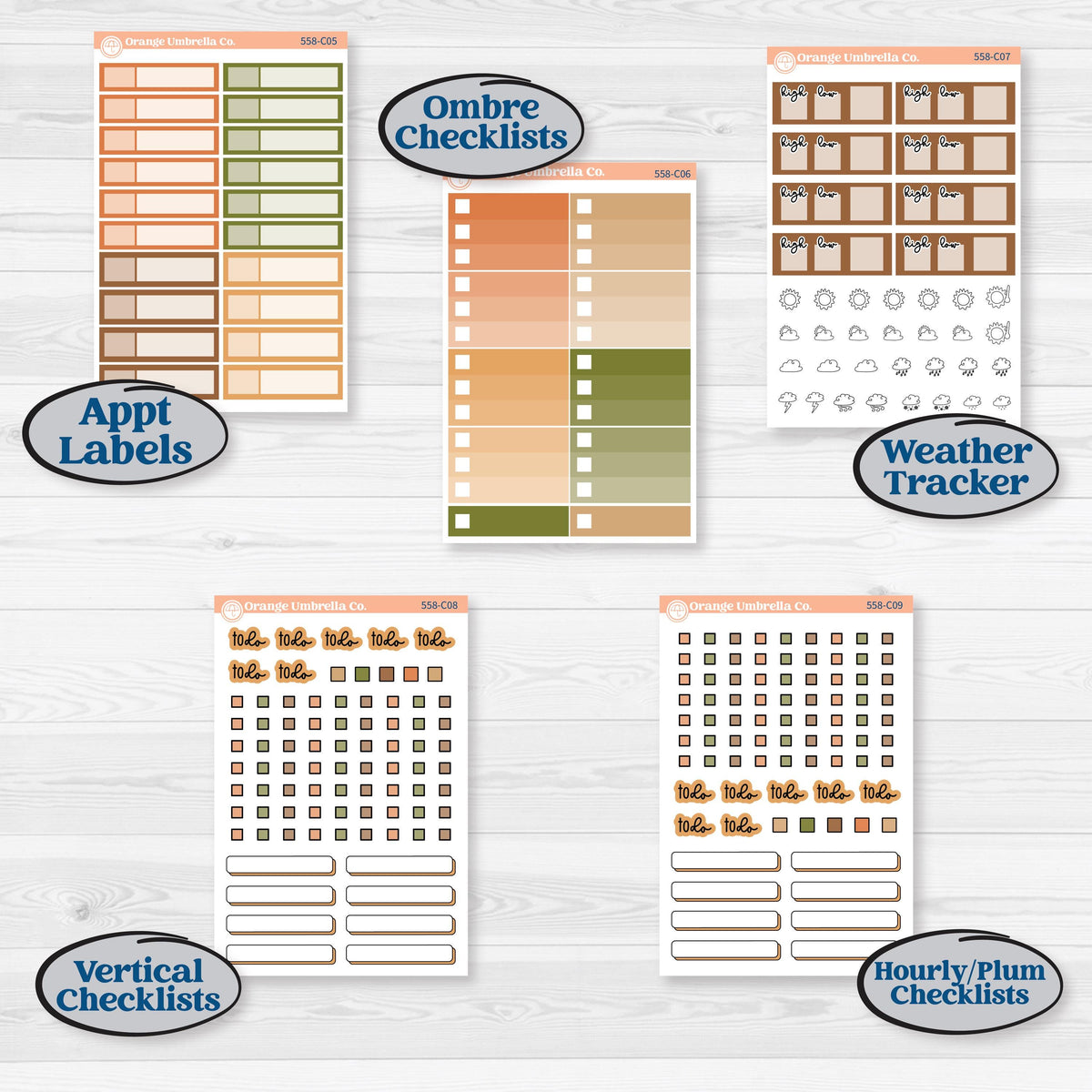 Autumn Sweater Weather Kit | Weekly Add-On Labels Planner Kit Stickers | Soft Sweaters | KIT-558-C